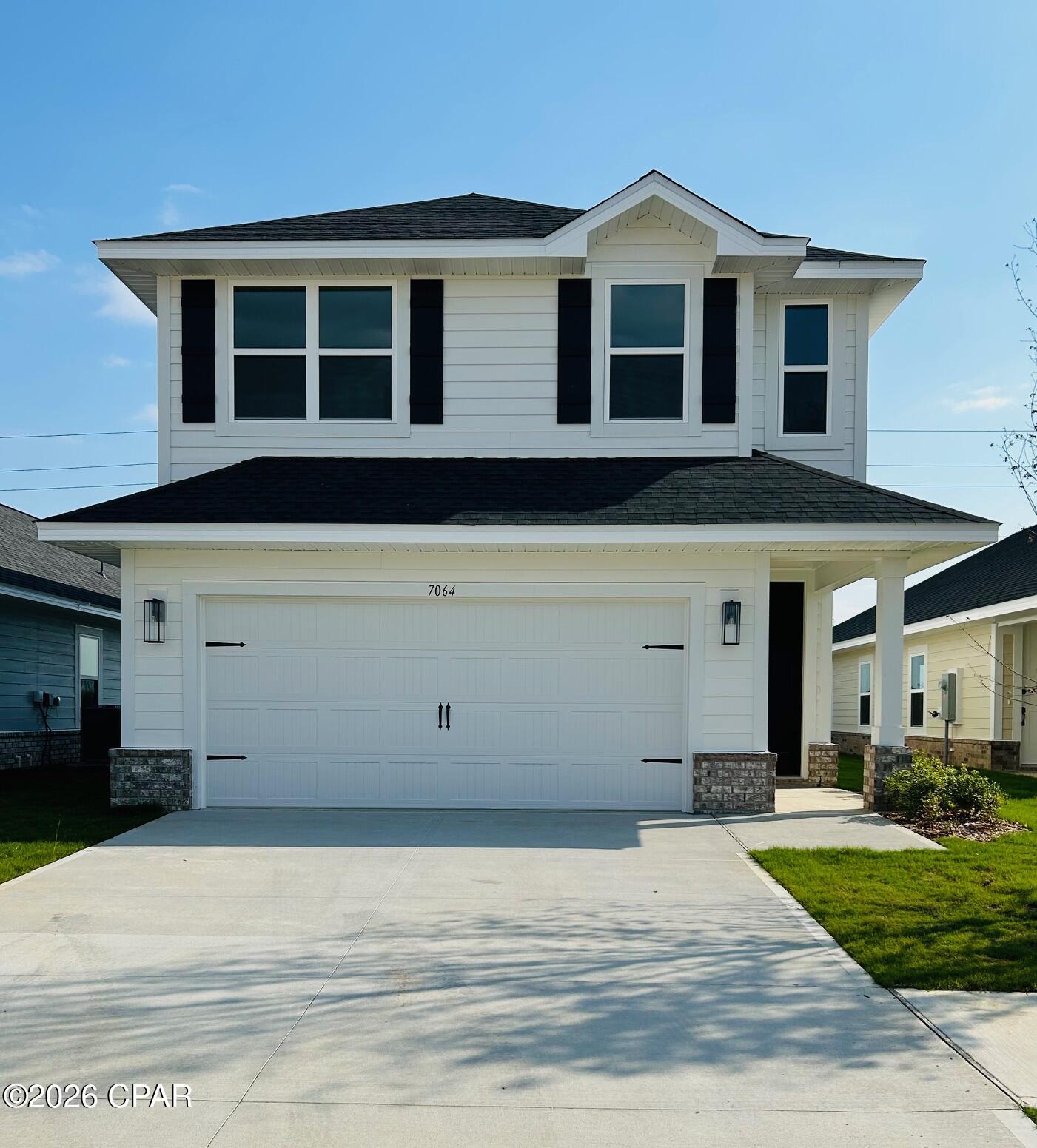 Spacious two-story home in the sought-after Parkbrook community! This well-designed 1,817 sq ft residence offers 4 bedrooms and 2.5 bathrooms with a functional layout ideal for everyday living and entertaining.

The main level features durable Coretec flooring throughout all formal and wet areas, creating a seamless and low-maintenance living space. The open-concept kitchen showcases quartz countertops and ample cabinetry, flowing effortlessly into the dining and living areas. Upstairs, you'll find generously sized bedrooms with comfortable carpet underfoot, including a private primary suite with a well-appointed en-suite bath featuring quartz countertops.

Exterior highlights include long-lasting Hardie® Board Plus siding for enhanced durability and curb appeal, along with a full irrigation system for easy lawn maintenance.

Located just minutes from shopping, dining, and local amenities, this home combines space, quality finishes, and everyday convenience in one exceptional package. Images are a.i. enhanced.