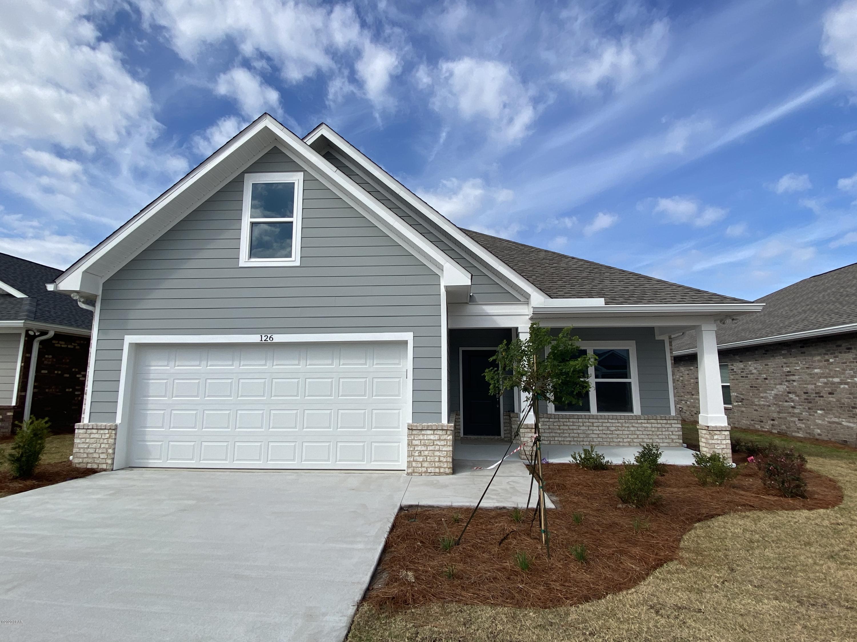 SELLER OFFERING $5000 IN CLOSING COSTS!

NEW CONSTRUCTION, CAMRYN'S CROSSING II

subdivision in Lynn Haven built by Southern Coastal Homes. INTERIOR features of this coastal inspired home offer an open floor plan, foyer entrance into the large volume Great Room with tray ceiling that flows into the kitchen with center island, custom cabinetry, and stainless steel appliances, open access into the dining area from kitchen, and separate laundry room. Master Suite has tray ceiling, double vanity, garden tub, and large walk-in closet. 4th BR/Bonus room with full bath upstairs. This home includes features of the DESIGN BOARD shown in the photos. 

EXTERIOR-This ALL BRICK home has a 2 car garage, large covered lanai, covered front porch, fully sodded yard with Rain Bird sprinkler system.