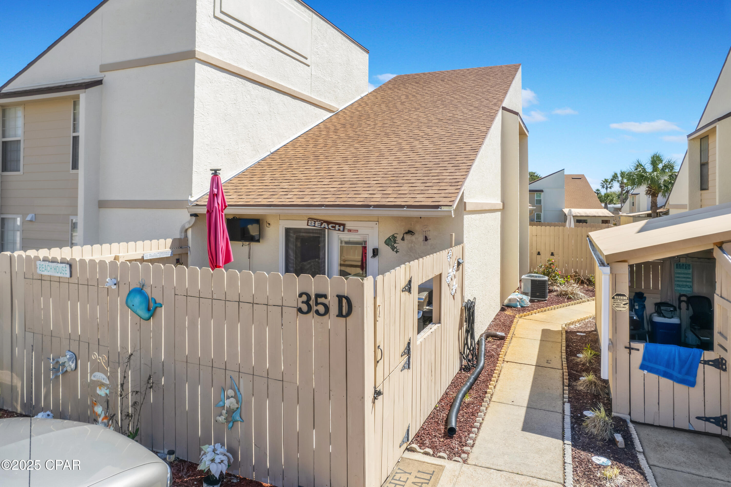 Experience the charm of coastal living in Unit #35D at Horizon South Resort, conveniently located on the tranquil west end of Panama City Beach, FL. This inviting residence offers 2 spacious bedrooms and 2 bathrooms, complemented by an open-concept living and dining area ideal for relaxation or entertaining. The thoughtfully designed kitchen adds convenience and functionality to your daily routine.
The generously sized main-floor bedroom features ample closet space, while the second-floor bedroom provides a peaceful retreat, overlooking the open space below. Unit #35D is perfectly suited for full-time living, vacation escapes, or as a profitable short-term rental investment.
Residents at Horizon South Resort benefit from an array of resort-style amenities, including multiple swimming pools, tennis and pickleball courts, a fitness center, and direct beach access. Enjoy leisurely afternoons with mini-golf and shuffleboard, and participate in the community's vibrant social scene through regular events and activities.
With the renowned dining, shopping, and entertainment options of 30A just minutes away, Unit #35D places you near everything that makes Panama City Beach, FL, a premier coastal destination. Discover the ideal beachside lifestyle at Horizon South Resort.
All information and HOA fees are deemed accurate but should be verified by buyers if important.