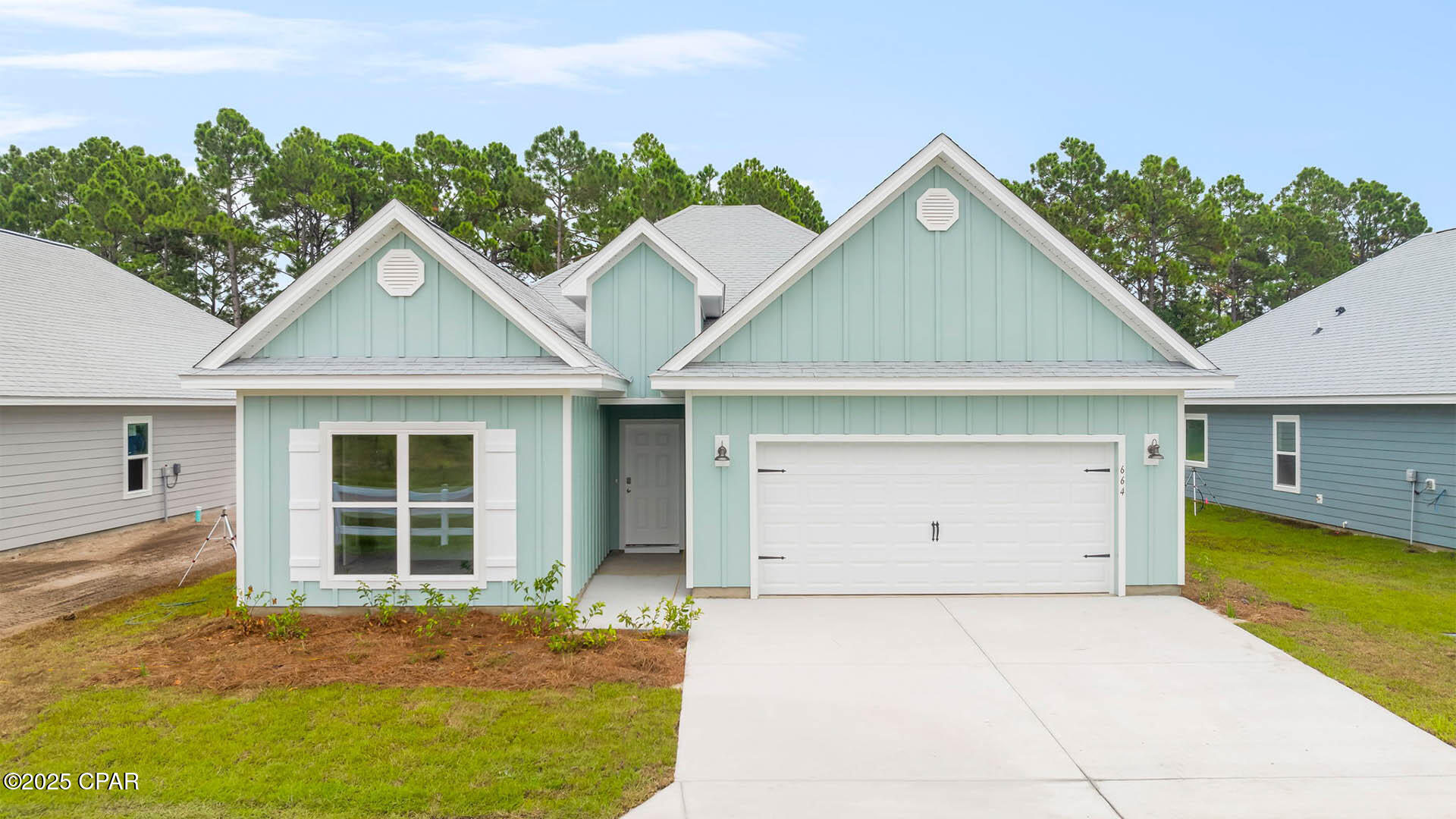 UNDER CONTRACT | TAKING BACK UP OFFERS - New home under construction in Port St Joe. Located at 664 Norris Drive. This homesite will feature the Kennedy floor plan which has 5 bedrooms, 3 full bathrooms and a 2-car garage. Inside you will find EVP flooring throughout, quartz countertops, and a center island in kitchen with beautiful white cabinetry. This kitchen is outfitted with a standard appliance package including stainless smooth top stove, microwave and dishwasher. This floor plan has a formal dining room and features the primary bedroom off the back of the home. The primary bedroom offers a full ensuite with separate shower and large soak tub. This amazing floor plan has a full laundry room that is perfectly sized as a place for additional shelving and storage. If you are looking for the perfect home that is close to all that Port St. Joe has to offer, look no further. Port St Joe Highschool is a short drive away, as well as historical downtown Port St. Joe. If you enjoy water recreation, you will find a public boat launch at Frank Pate Park less than 4 miles away. Homes are subject to prior sale or rent. Home and community information, association fees (if any), included features, terms, availability and amenities, are subject to change at any time without notice or obligation. Drawings, pictures, photographs, videos, square footages, floor plans, elevations, features, colors and sizes are for illustration purposes only and will vary from the homes as built. Landscaping and furnishings may be decorator items not included in the purchase price and may not be available.