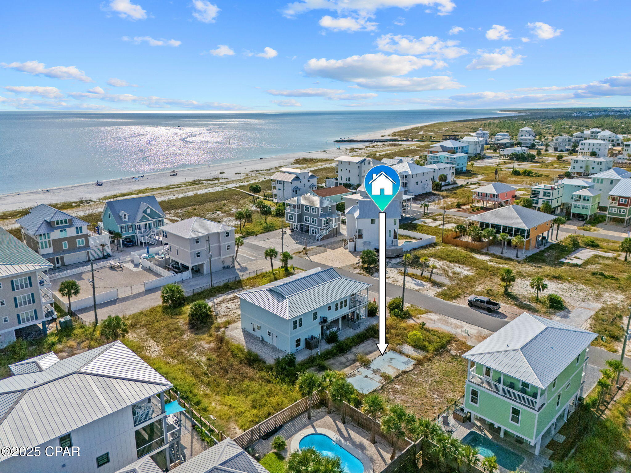 Beach side of Hwy 98, oversized end unit lot with Gulf Views! Your dream Beach House less than 500' from the beach is ready to become a reality. Preliminary work has been completed - Architectural site and floor plans, survey, renderings. Always wanted to build but weren't sure where to begin? Be Part of the Next Chapter in Mexico Beach! Mexico Beach is making a remarkable comeback, and now is your opportunity to be part of its story. Just steps from the beach, this homesite at 111 39th St B offers the perfect setting to build your dream beach house.

The newly dedicated municipal pier site--with construction anticipated to begin in 2026--is just a short walk away, adding even more value to this prime location, as well as the several of the best local restaurants and attractions.

Note: Home photos are renderings, List Price is for the residential lot.

Don't just visit Mexico Beach--invest in its future.