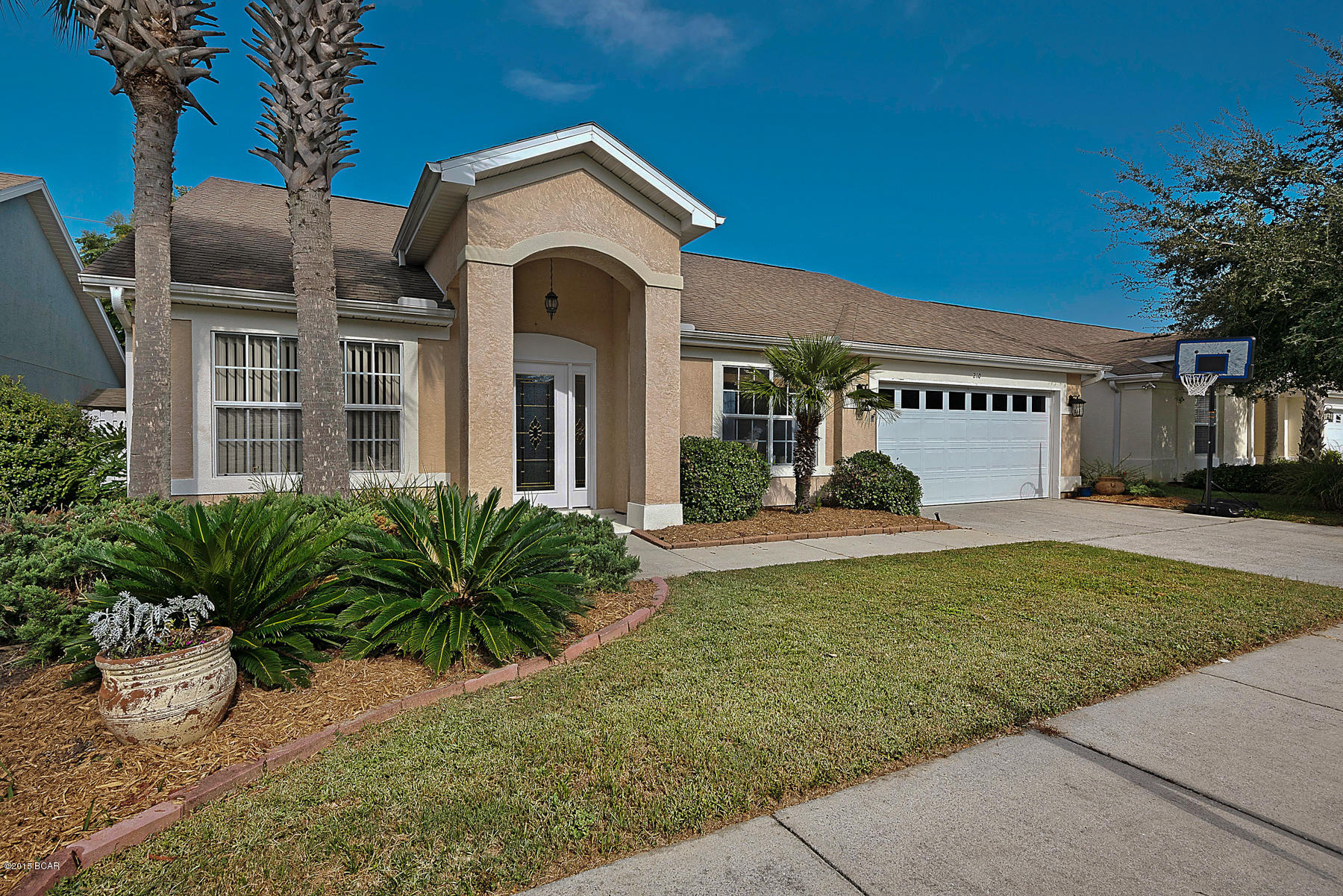 Great 4 bedroom 3 bath home. This house is move in ready, boasts high ceilings an open floor plan and generously sized bedrooms. The Kitchen has tons of cabinets and counter space. The master bedroom features 2 walk in closets and bathroom with double vanity. The screened in patio opens to a fully fenced back yard. This home is a good value with tons of recent updates including: New A/C, New garage door opener, New water heater, refrigerator, dishwasher and microwave. Home is even equipped with a security system. Summerwood has a beautiful community pool but the yard has plenty of room if you want to build your own.