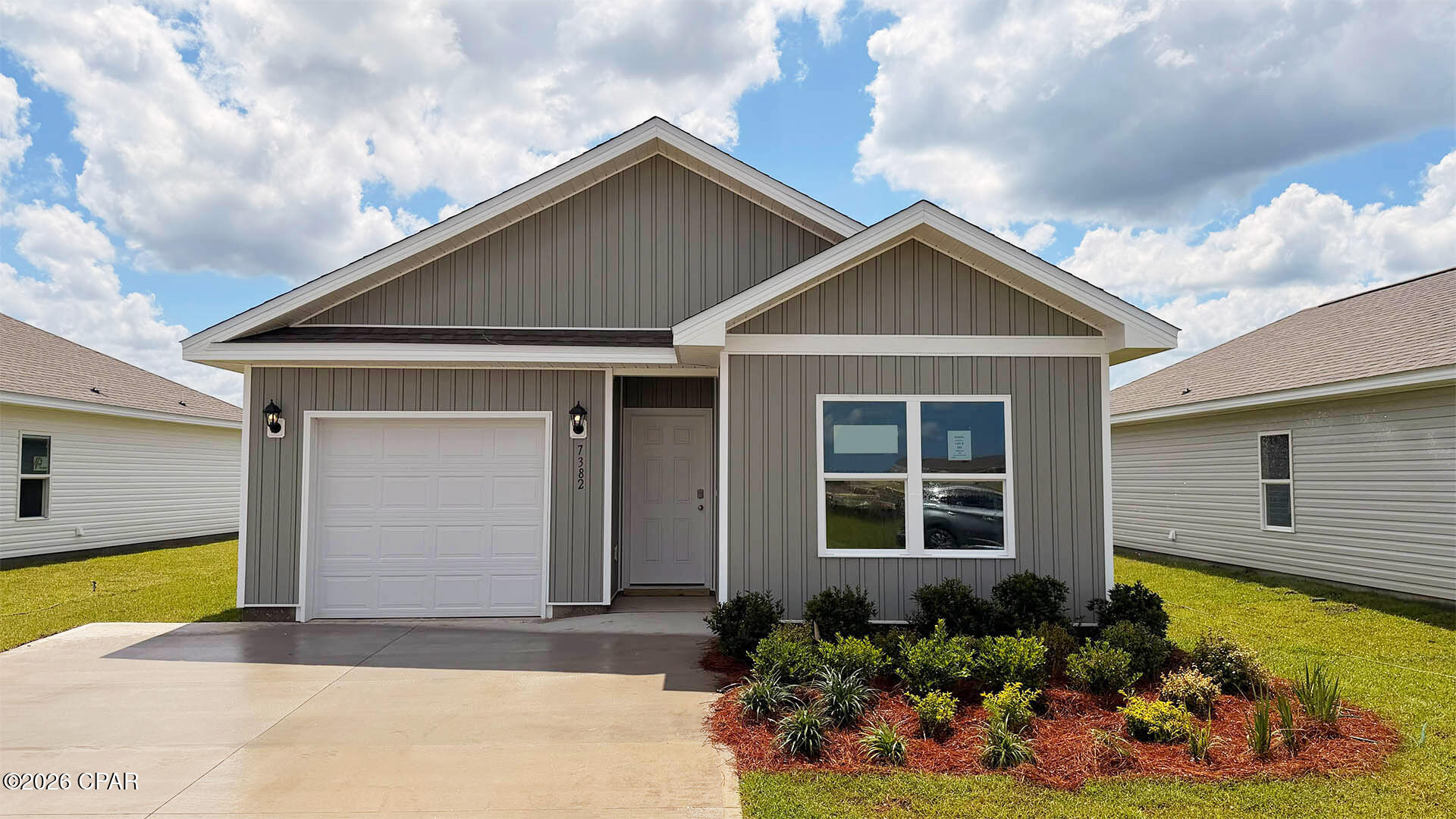 Welcome to the Bowen, a new floor plan located at Liberty in Panama City, Florida. The Bowen is a spacious single-story home floor plan just over 1,500 square feet with 4-bedrooms with 2-bathrooms, and a 1-car garage. Met with an inviting foyer, and a hall leading to the second and third bedrooms; with a full bathroom tucked in between. Also, upon entering the home you will have immediate access to the single-car garage, storage, and your laundry room. Just beyond the garage is your fourth bedroom that could also serve as an office. Each bedroom offers plenty of space and sizeable closets for organization.

As you continue to the end of the hall, you will find the remarkable open layout of the dining and living area meeting a beautiful kitchen. The kitchen includes granite countertops, stainless steel appliances, beautiful white cabinetry, and a peninsula perfect for serving guests and for additional seating. With natural light and nearby back door and patio access, the living and dining area are integrated perfectly to complete this space for you and your guests to enjoy. This plan offers easy maintenance in the main living area and all bathrooms with our engineered vinyl plank flooring.

The primary bedroom is tucked away off the living area. The elegant sunlight beaming in, this suite offers a serene retreat with close access to the patio from the living area. The primary bathroom features granite countertops and a large walk-in closet. In addition to all the features and amenities our Bowen Plan offers, each is built with our Smart Home technology package, designed to bring the ease and convenience of life right to your fingertips.

On the outside of this popular plan, you will see durable vinyl siding, a rear patio to enjoy the spacious back yard. Sidewalks line the neighborhood streets for you to enjoy the beautiful Florida weather. Our Liberty community features underground utilities making it less susceptible to damage from severe weather leading to fewer outages and more reliable service. Residents of Liberty can enjoy exclusive access to two amenity centers, complete with two pools, a children's splash pad, two playgrounds for endless fun, a well-equipped fitness center, two pickleball courts and a basketball court to name a few things. To learn more about this home for yourself, call us to get connected today!
