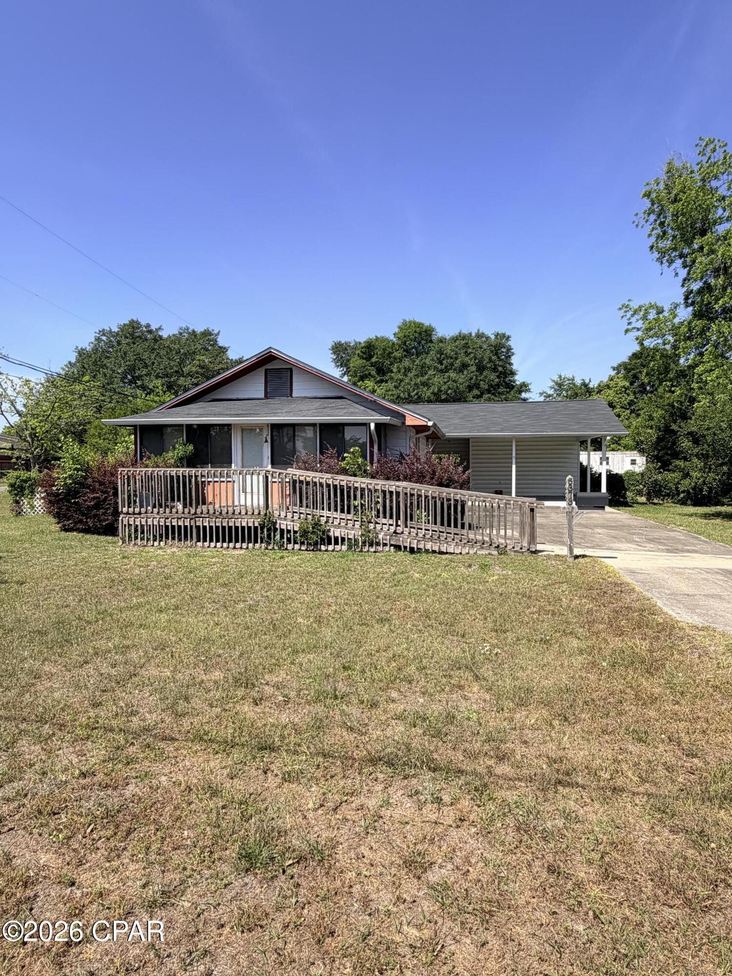 Welcome to this charming and affordable home located in the heart of Malone, Florida, offering a great opportunity for first-time buyers or those looking to downsize. This well-maintained property features 1,455 square feet of living space with a functional layout and comfortable feel throughout.



-2 bedrooms and 2 full bathrooms

-1,455 square feet of living space

-Spacious living area with plenty of natural light

-Functional kitchen with ample cabinet space

-2-bay carport providing covered parking

-Attached storage room on carport for added convenience

-Additional storage shed located in the backyard

-Beautiful backyard with space to relax, garden, or entertain

-Situated in town with access to city water

-Septic system in place

-Conveniently located near Malone School



This property offers the perfect blend of small-town living with everyday convenience, making it an ideal starter home or investment opportunity.