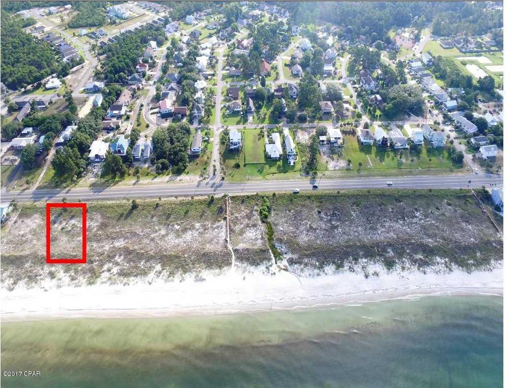 Rare opportunity to own a large beachfront lot in one of the best locations that exists from Mexico Beach to St. Joe Beach. It's a pristine lot with 75' along the Gulf of Mexico. What makes this lot so desirable other than the size and magnificent beach in front of it is it's location in proximity to other properties. There is a similar size lot to the West and then it's bordered on the East by the private beach of the Gulf Aire Community which doesn't allow building. This results in extreme privacy for this location that won't have a home built within 1300' of it's East side. Beach front lots are rarer and rarer to find. Even rarer is finding one of this size that will allow a very nice home to be built on it. Located in an area of St. Joe Beach surrounded by nice homes.