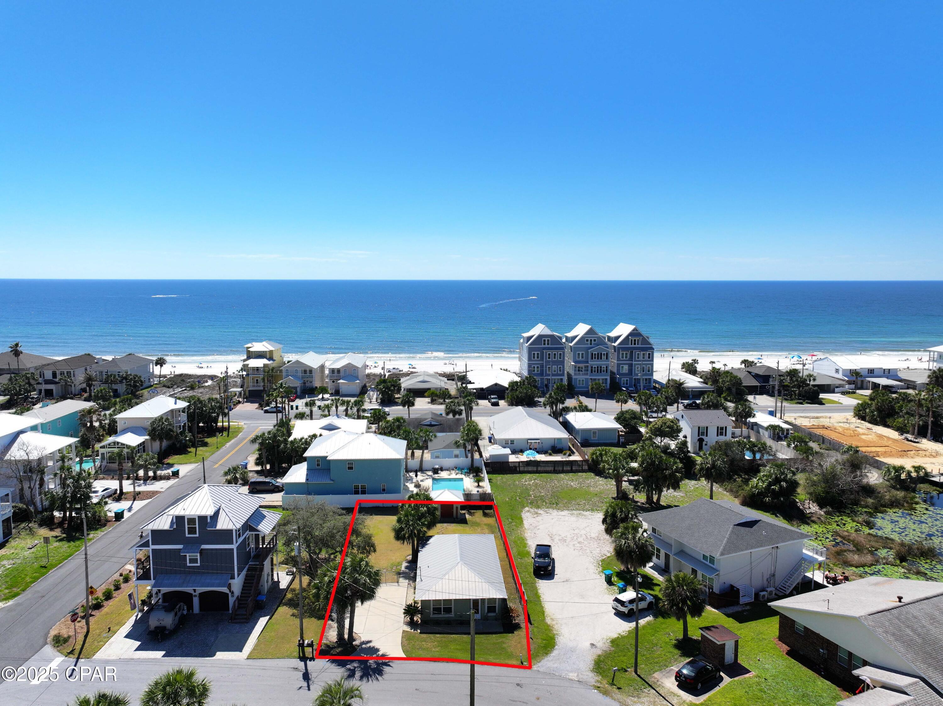 Welcome to your dream Laguna Beach cottage. This Florida cottage is located only 1 block from the sugar white sands of the Gulf. With 2 bedroom, 2 bathrooms and a bunk room it is the perfect place for a beach get away. A great place to make family memories. Take the shot walk to the beach and enjoy the surf and sand. Come back to the cottage and enjoy a family cookout.  For investors, this cottage is set up for rentals. When this home was bought in April, 2010, it was totally gutted and rebuilt.  Make an appointment to see this Beach home today!