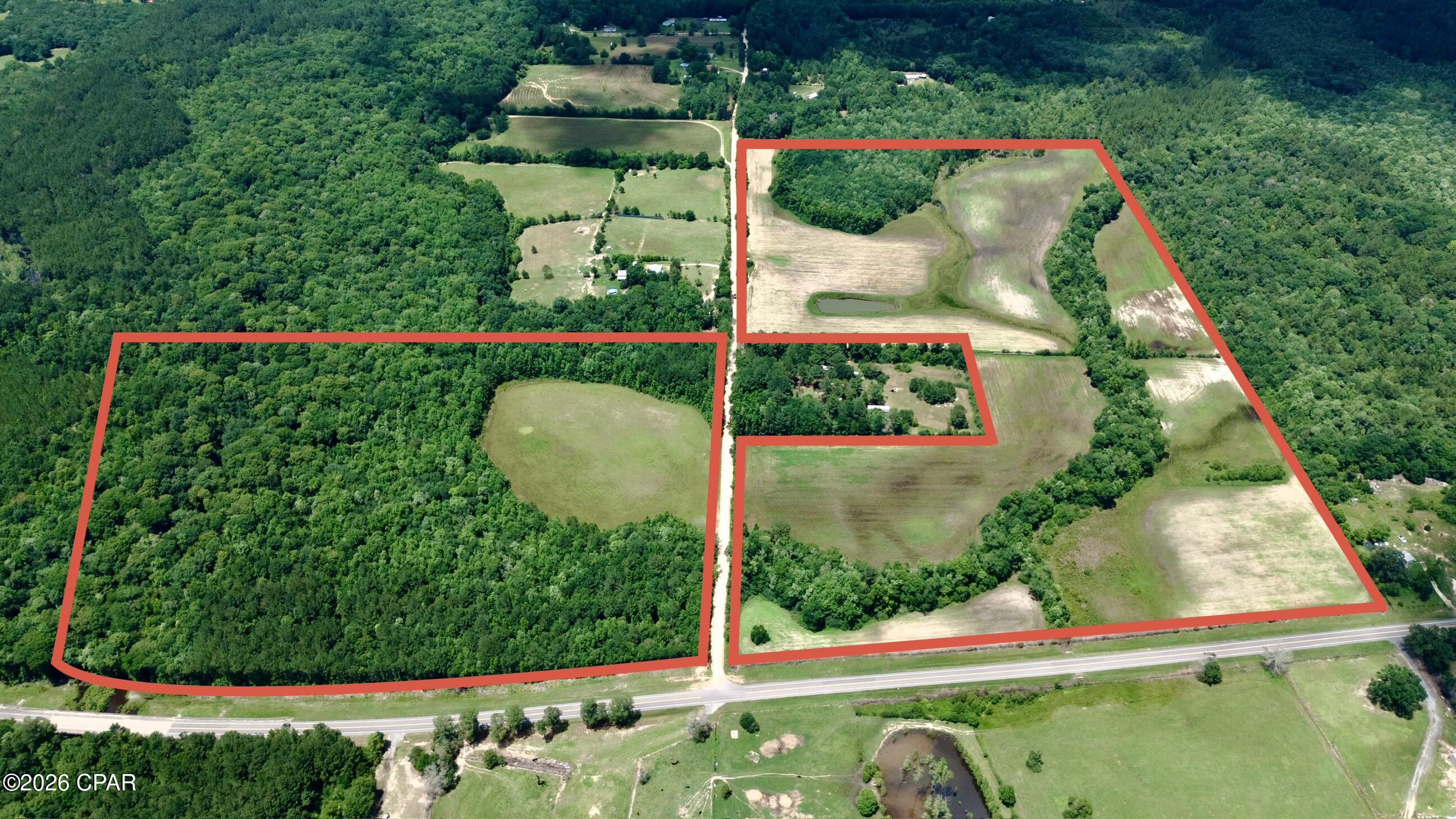 Discover 105± acres of stunning countryside in Bonifay, Florida, offering the perfect blend of beauty, versatility, and opportunity. This exceptional property features a mix of open pastureland and wooded acreage, with both highway and dirt road frontage providing convenient access and endless possibilities. A picturesque creek winds through the property, while a scenic pond overlooks the pasture side, creating an ideal setting for a future homesite, farm, hunting retreat, or recreational getaway.

Whether you're looking to build your dream home, start a homestead, raise livestock, or simply enjoy the peace and privacy of rural living, this property offers the space and natural features to bring your vision to life. Opportunities like this don't come around often--come experience all this remarkable property has to offer.

Contact your favorite REALTOR® today to schedule a private tour. Buyer and buyer's agent to verify all measurements, dimensions, zoning, and any other information deemed important.