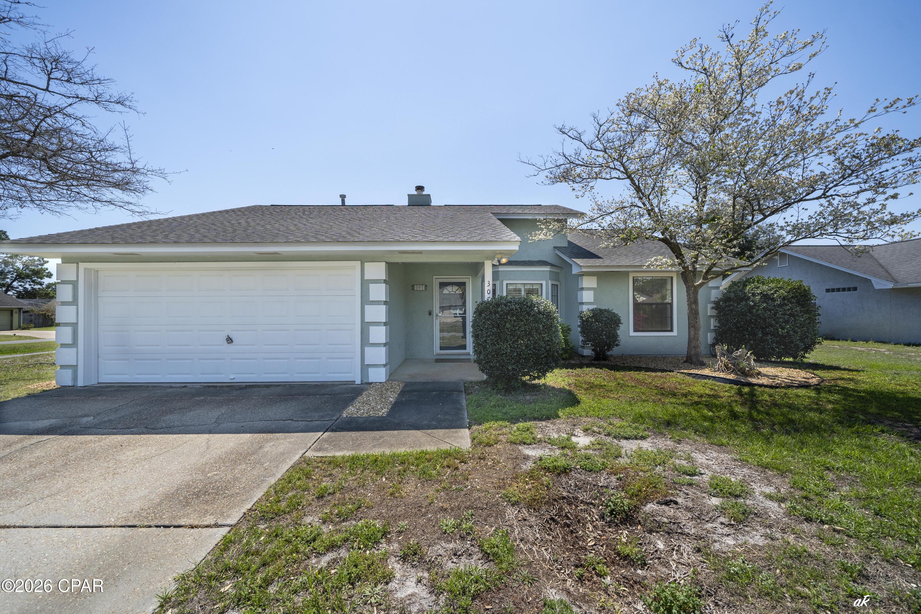 Now available to rent on PCB in Treasure Palms. This 3 bed 2 bath home has been wonderfully updated throughout the years. Split bedroom floor plan with new vanities and light fixtures in both bathrooms. This home is located on a large corner lot with privacy fence so pets welcome. Plus, there are yard buildings or extra storage. Enjoy soft summer nights in the screened patio on the rear of the home. Close to everything on Navy Boulevard and the east end of Panama City Beach. Ask about discounted security deposit for Active Duty Military.
