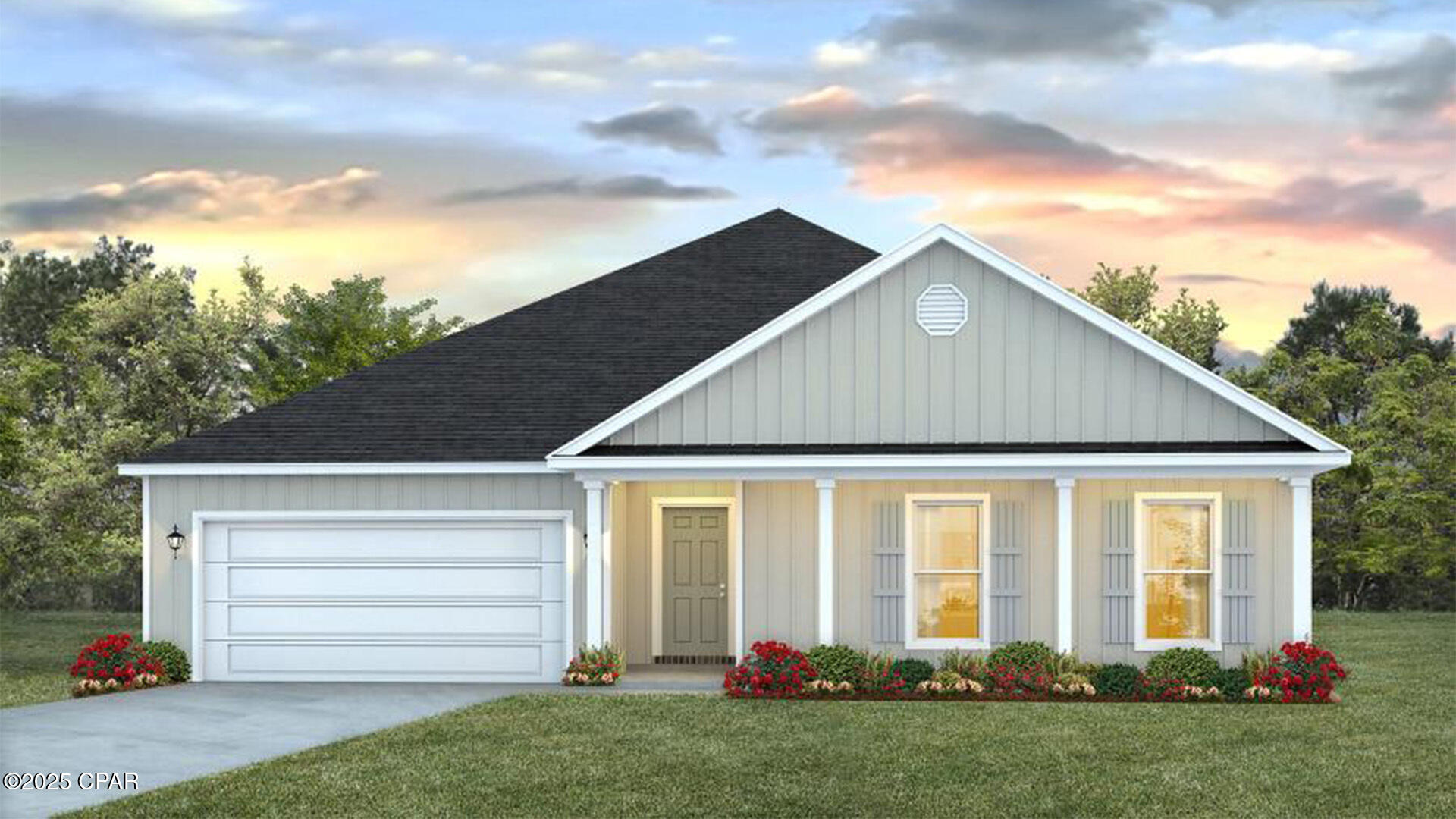The Victoria is a large open floor plan that is a great addition to our Tradition Series homes at Hodges Bayou. The Victoria is a 4-bedroom, 2.5-bathroom, 2 car garage home that has 2,275 square feet and many features. It is a popular floorplan built at many of our communities here in the sunny Panama City, Florida. As you approach the Victoria floor plan, you will notice the large covered front porch and beautiful Hardie Board Plus siding that covers all sides of the house. There is also a covered back patio that has plenty of room for patio furniture to enjoy your morning coffee or having friends over. 

On the inside of the Victoria, you'll notice the sunlight that radiates throughout the home from the many windows and the EVP flooring throughout the main areas of the home. Each bedroom has plush carpet floors and closets with ventilated shelving. The large open living room has tray ceilings and a ceiling fan and opens to the kitchen and dining area. The kitchen and full bathrooms have beautiful white cabinets and elegant white quartz countertops. The primary bathroom features a double vanity and a separate tub and a shower with glass doors next to a walk-in closet, saving you space in the main bedroom. The guest bathroom also features a double vanity and plenty of cabinet space.

Appreciate the convenience of a Smart Home technology package, featuring keyless entry and an intuitive control panel for your thermostat, lighting, and security systems. The exterior of this home features Hardie Color Plus Siding and is uniquely engineered to stand up to the harshest elements from wind, rain, fire, freezing temperatures, and hail. Dimensional shingles with 30-year warranty. A landscaped front flower bed at entry way and fully sodded yard. Our Hodges Bayou community features underground utilities making it less susceptible to damage from severe weather leading to fewer outages and more reliable service. Embrace the lifestyle you deserve where every detail is curated for your ultimate enjoyment.

Come and see for yourself why the Victoria is a popular floor plan for new home buyers. To see this floor plan at Hodges Bayou call us schedule an appointment.