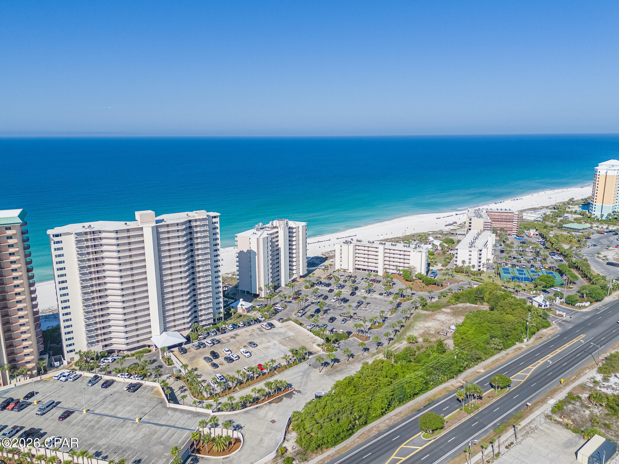''HUGE PRICE REDUCTION'' Investors or Second Home Buyers ''DONT MISS OUT'' currently rented, no worries we can still get you in for a showing.
Welcome to your dream coastal retreat at the highly sought-after Dunes of Panama in Panama City Beach! This beautifully updated 2 bedroom, 2 bath condo offers the perfect blend of comfort, style, and breathtaking scenery, making it an ideal primary residence, vacation home, or investment property.
Situated on the 7th floor, this turnkey unit showcases stunning, unobstructed views of the Gulf from both the main living area and the spacious primary suite. Wake up to the sound of the waves and enjoy your morning coffee while taking in the sparkling emerald waters and sugar-white sands.
Inside, the condo has been thoughtfully upgraded with modern finishes. The kitchen features sleek granite countertops, ample cabinetry, and a functional layout perfect for entertaining. Primary bathroom has been enhanced with beautifully tiled shower, adding a touch of luxury to your daily routine. Durable and stylish LVP flooring flows seamlessly through main living areas with carpeted bedrooms, offering both elegance and low maintenance living. Gulf views, creating a bright and inviting atmosphere. With two generously sized bedrooms, there's plenty of space for family, guests, or rental potential.
Located in one of Panama City Beach's premier beachfront communities, Dunes of Panama offers resort-style amenities including multiple pools, tennis courts, fitness facilities, and direct beach access.
1500Ft of Beach front, letting you stretch out and enjoy your own personal space while lounging on the beach. Ample parking
Whether you're looking to relax, invest, or enjoy the best of beachfront living, this exceptional condo is truly move in ready and waiting for you.
Schedule your private showing today and experience the beauty of Gulf front living at its finest!
If measurements deemed important, buyer to verify