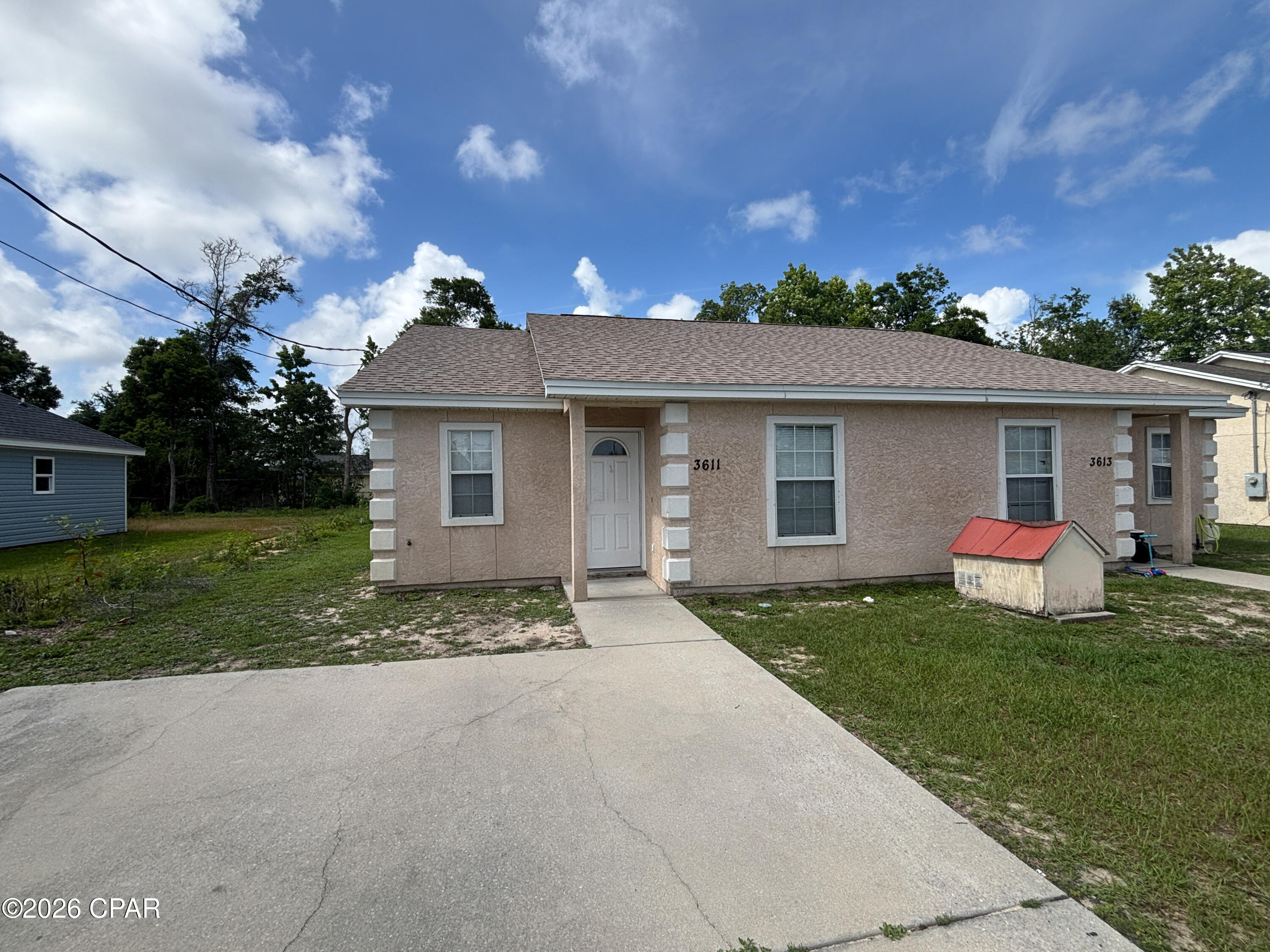 Very nice 2br 2ba duplex. Just painted. Kitchen is equipped with fridge, stove, dishwasher, disposal,microwave, w/d hook- up. No pets please. Lawn care provided.