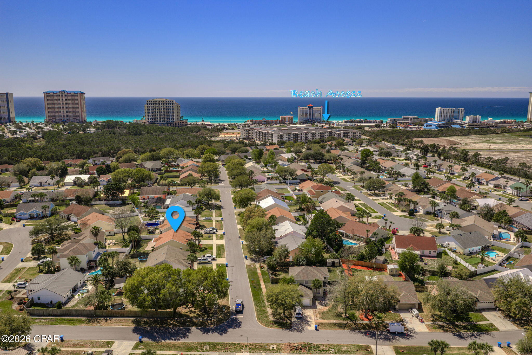 Experience coastal living at its finest in this beautifully maintained 3-bedroom, 2-bath home with a spacious bonus room, located just minutes from the beach. Designed with comfort and style in mind, this home offers an open layout that is perfect for both everyday living and entertaining.

The thoughtfully designed floor plan features generous living spaces, well-appointed bedrooms, and a versatile bonus room that can easily serve as a home office, media room, or guest retreat. The kitchen flows seamlessly into the main living area with gas fireplace, creating an inviting space to gather with family and friends.  The home also boasts a large dining area off the kitchen and laundry room with new washer and dryer. The home features a new A/C unit, roof, garage door, fence, and carpet as well.

Step outside and enjoy the relaxed coastal lifestyle with a fully fenced large backyard and patio area with retractable awning and room for a pool.  The beach is just a short walk or golf cart ride away! 

The community of Summerwood is family friendly with sidewalks and a community pool.  It's conveniently located approximately 1 mile from Pier Park where you can enjoy shopping, dining, and entertainment making this home the perfect blend of location and lifestyle.

Book your showing before it's gone.