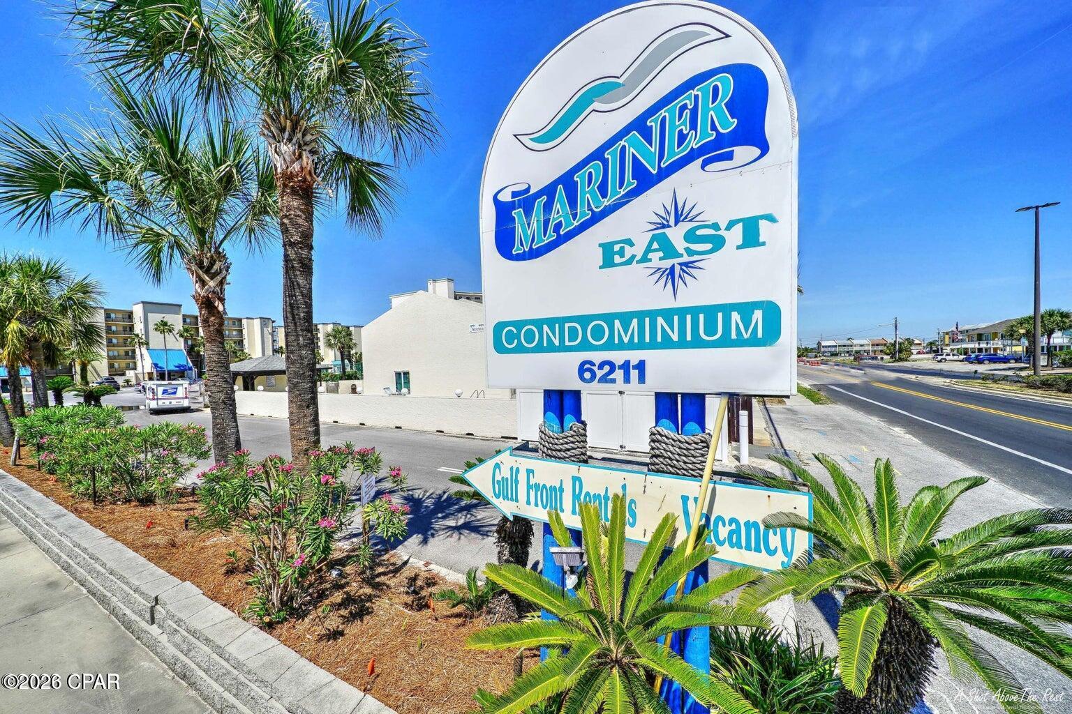 A rare opportunity! Welcome to coastal living at Mariner East -- a highly sought-after low-density Gulf-front condominium nestled along the sugar-white sands of the Gulf of America.
This 5th-floor unit presents an exceptional opportunity for a new owner to complete renovations already underway following Hurricane Michael. Major improvements have already been started, including new sheetrock installation, electrical upgrades and replacement of the balcony sliding glass door, creating a solid foundation to add your own finishing touches and personal style. Offered As Is, this property offers outstanding potential as a primary residence, second home, or short-term rental investment. Enjoy breathtaking Gulf views from the spacious covered balcony overlooking the pool area -- the perfect setting for morning coffee, coastal breezes, and unforgettable sunsets. Additional features include a convenient exterior storage area just outside the front door for your washer and dryer. The Mariner East community has undergone extensive post-Hurricane Michael improvements and upgrades, with reserve study and building inspections completed, providing added confidence and peace of mind for owners and investors alike. Ideally located near Naval Support Activity Panama City, as well as popular restaurants, shopping, entertainment, and local attractions, this property offers the perfect blend of convenience and beachside relaxation. Units at Mariner East rarely become available and tend to sell quickly. Don't miss this opportunity to own your own piece of paradise on the ''World's Most Beautiful Beaches!'' A blank canvas for creating your own coastal retreat.  All measurements are approximate and should be verified by buyer if important. Property is being sold As Is.