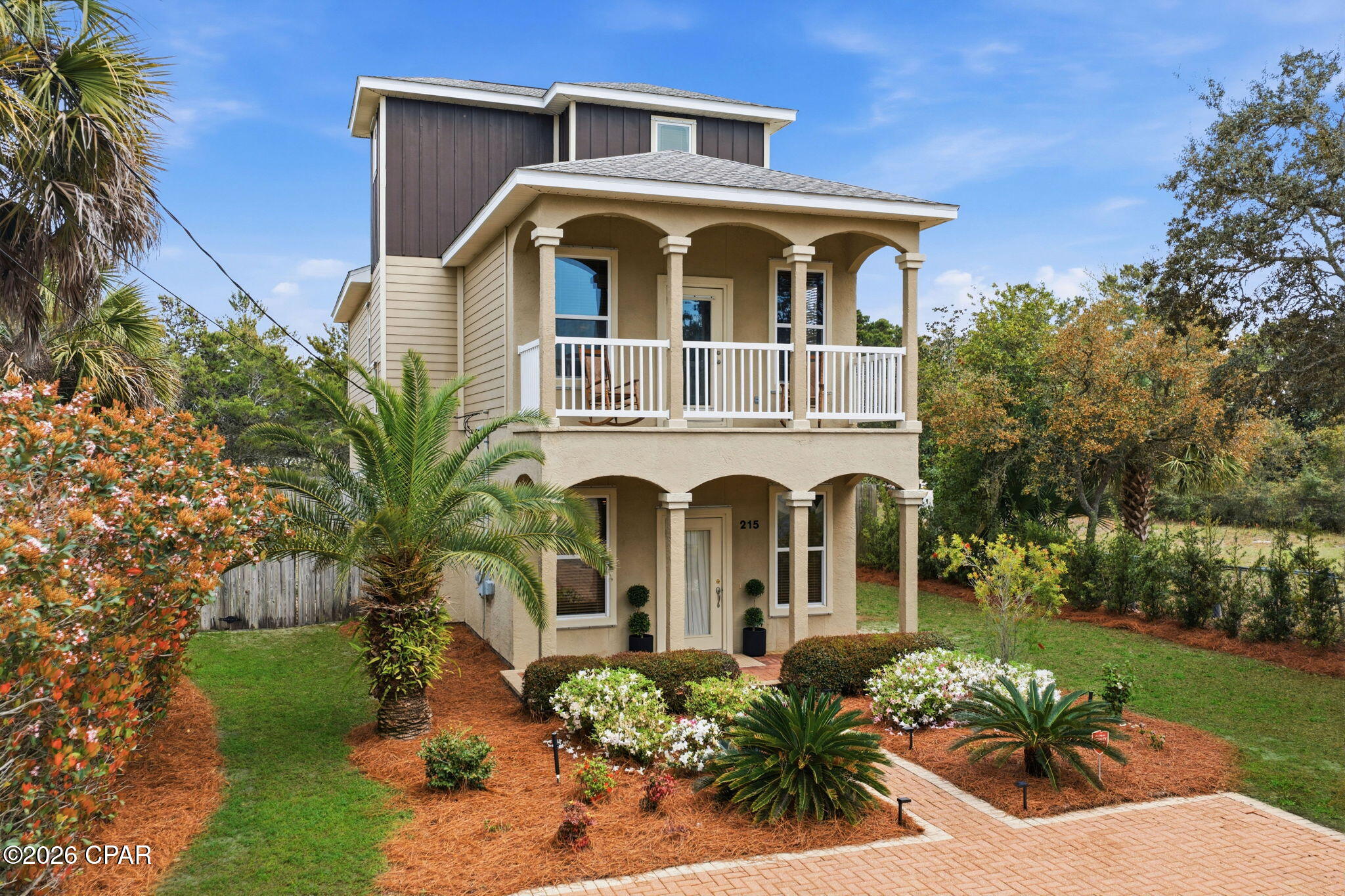 Just under two blocks from the beach, with public beach access less than 1,500 feet from your front door, this beautifully maintained 3-bedroom, 3.5-bath home offers the perfect blend of coastal living and comfort.

Inside, you'll find raised ceilings, granite countertops, recessed lighting, stainless steel appliances, a full-size laundry room, and tile flooring throughout. The layout is ideal, featuring two ensuite bedrooms, an additional full bath upstairs, and a convenient half bath on the main level for guests.

One of the standout features is the third-floor bonus room with a private viewing deck--perfect for taking in breathtaking Gulf sunsets and coastal breezes.

Outside, the home offers plenty of parking and a spacious backyard ready for you to customize--whether you envision a pool, outdoor entertaining space, or lush landscaping.

Lovingly maintained and never used as a rental by the current owner, this home also features updated HVAC systems (upstairs replaced May 2018 and downstairs May 2020), offering peace of mind for years to come.

Whether you're looking for a primary residence or second home this property delivers location, condition, and coastal charm.
