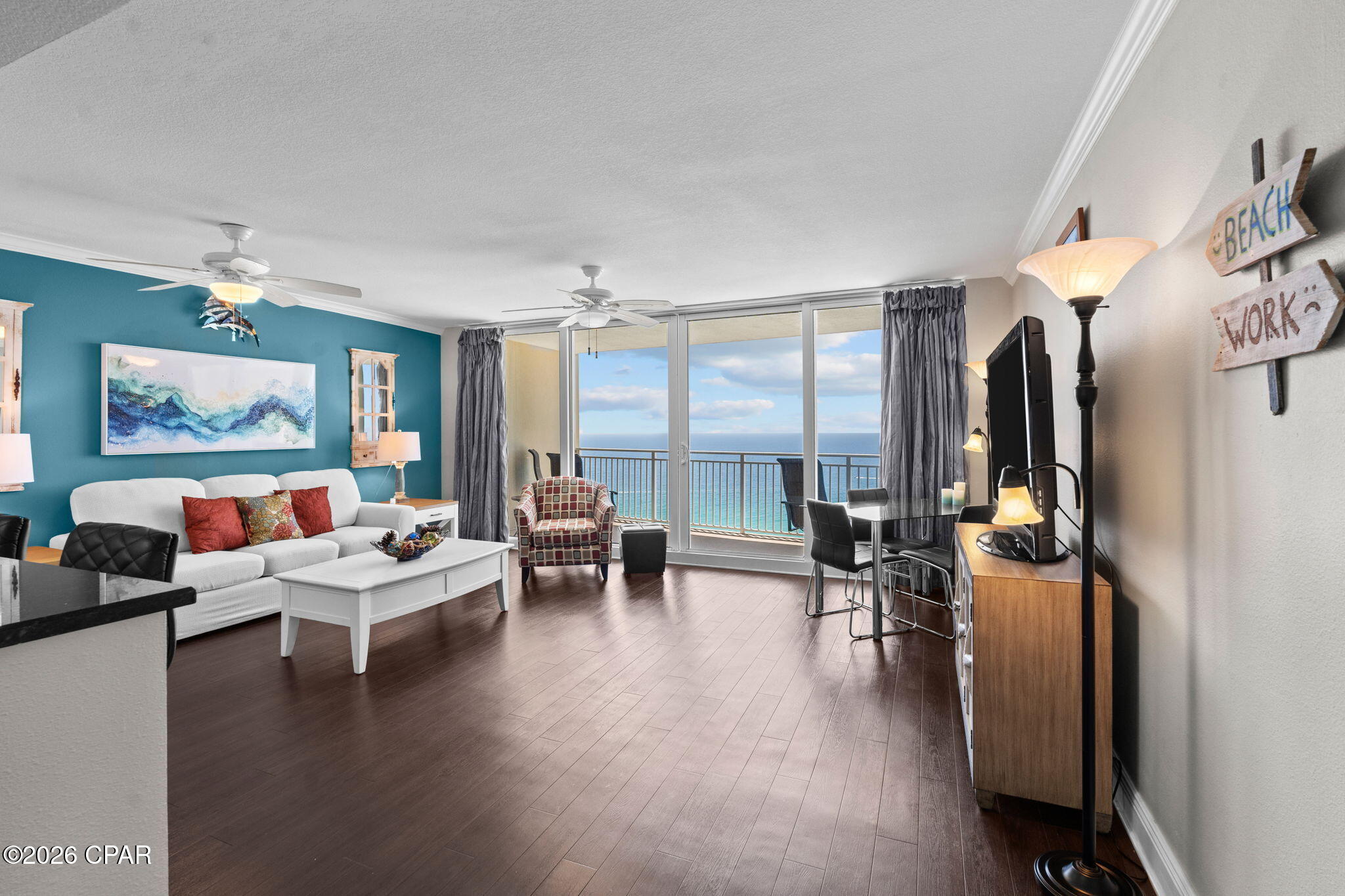 Non-Rental, EASY TO SHOW! Why settle for a worn-out rental? Emerald Beach 2034 offers a ''like-new'' feel thanks to over a decade of meticulous care as a private second home. Fully furnished gulf front 1BR/2BA condo with oversized living room, bunks in the hallway, and spectacular sunset view from the 20th floor is For Sale Now. Emerald Beach 2034 has only been used as a beach retreat for the owner for over 10 years, and you will feel the difference. Well appointed and refined with solid surface flooring throughout, continue to enjoy as a 2nd home, or is turnkey rental ready. Located just 1.5 miles from Pier Park, Emerald Beach Resort offers vacation vibes and fun in a relaxing resort atmosphere. Start your day with a workout in one of the best on-site fitness centers on the beach, or with a morning coffee from the on-site Starbucks. Soak in the sun by one of the resort's pools, or just soothe the soul watching the water from your balcony. Buy now and enjoy the Summer of 2026 in Panama City Beach, without having to deal with a 'fixer-upper'.