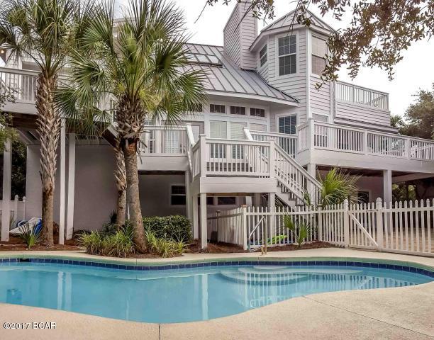 NEWLY RENOVATED 7 bedroom, 6 bath beach home located on the SOUTH SIDE OF 30A w Camp Creek Lake access. New stylish, modern detailing. Just ONE BACK FROM THE BEACH w GULF VIEWS & PRIVATE HEATED POOL. This home offers 3 separate living spaces. Huge great room boasts 2 1/2 story soaring ceilings w architectural details. Off large living area is dining room & breakfast area w plenty of seating for any sized group. Modern kitchen offers ample counter space for a party of chefs. 30 cu.ft. refrigerator plus second fridge off laundry room. Home has makings for HIGH CALIBER VACATION RENTAL. Spread out & sunbathe on 3 decks, 2 porches or at private pool. Located just 35 YARDS FROM THE GULF with easy beach access via the beach staircase located at the end of home's driveway. A MUST SEE NOW PROPERTY All measurements and information is approximate and to be verified by the buyer. Listing agent is a Fl. Lic. Realtor
