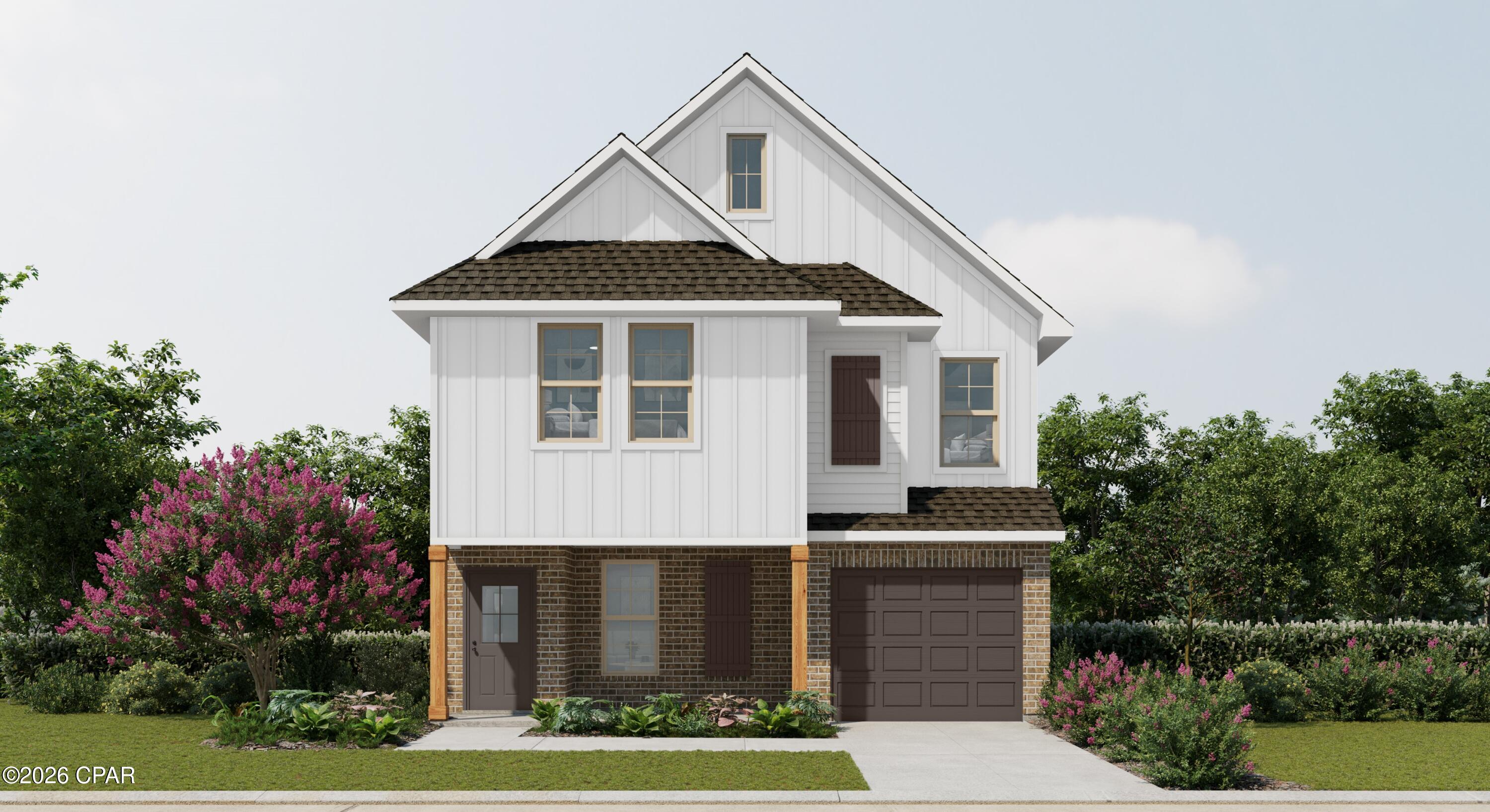 A boater friendly community, with waterfront and water view homesites, centrally located in Panama City, being within 1 mile to a wide variety of new restaurants and shops on 23rd Street and within 2 miles from the Hathaway Bridge connecting you to the sugar-white sandy beaches of Panama City Beach. Boaters and water enthusiasts will love this community where every homesite either has water frontage for a future dock or extra space within the homesite to store your boat, and a public launch within the community, starting at an attainable price point. POND VIEW LOT! The WHITTIER II H in Saltaire community offers a 3BR/2.5BA 2-story design with a flex room. Special Features: double vanity, large shower, and 2 walk-in closets in master suite, double vanity in 2nd bathroom, kitchen island, pantry, covered porches, undermount sinks, custom kitchen backsplash, LED lighting, smart connect WIFI thermostat, landscaping, architectural 30-year shingles, flood lights, and more! Energy efficient features: water heater, electric kitchen appliance package, vinyl Low E windows, and more! Energy Star Partner. *PRICE SUBJECT TO CHANGE ONCE SELECTIONS ARE COMPLETE*