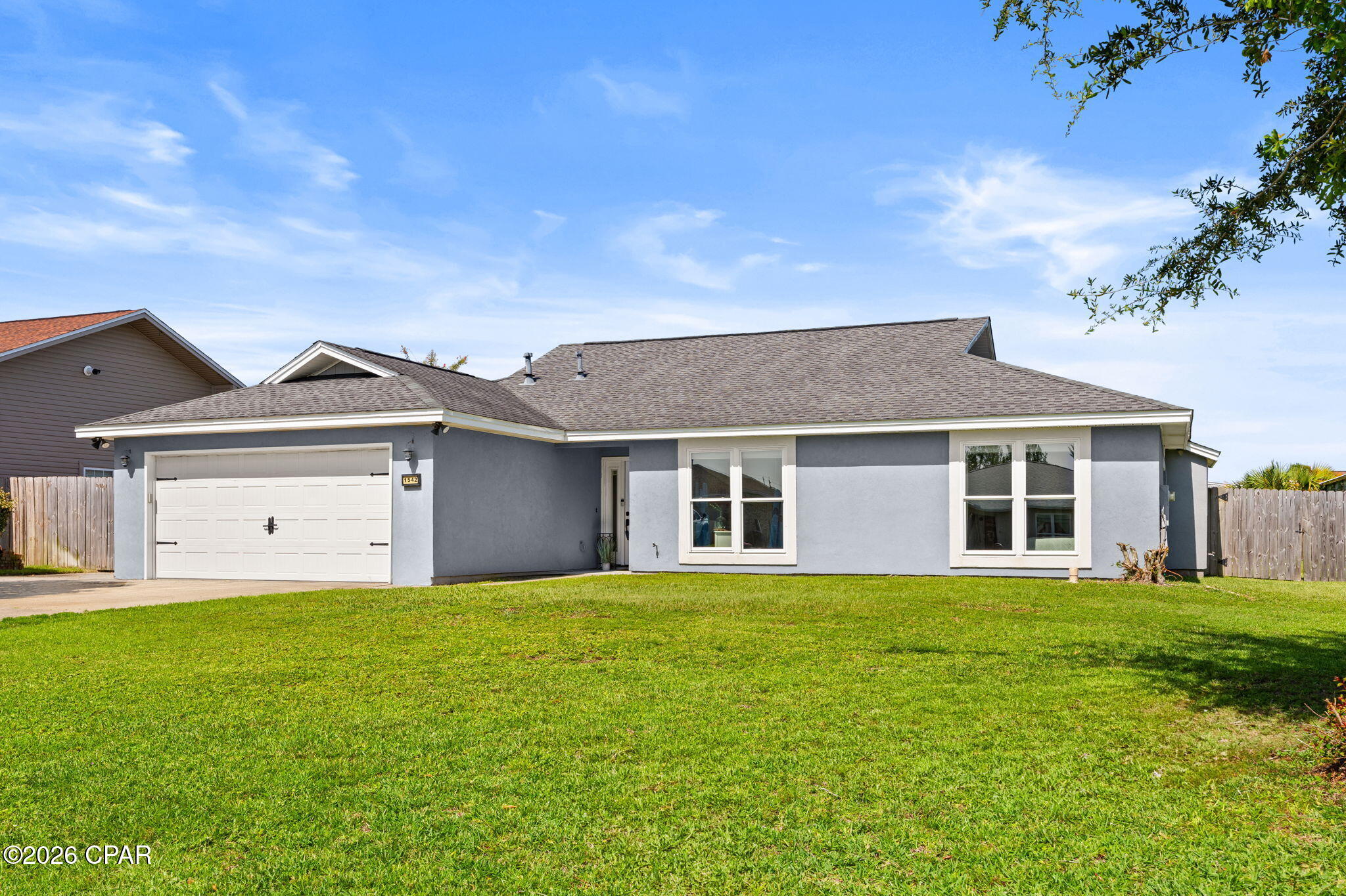 Welcome to 1542 Bluegrass Lane!  Located in highly desirable Lynn Haven. This completely remodeled 3-bedroom, home with 2 full baths offers 1,900 square feet of living space on over a 1/4 acre lot in the Derby Woods neighborhood. Renovated in 2019, the home features a large kitchen with granite countertops, a breakfast bar, breakfast nook and full dining room is open to the spacious living area, perfect for entertaining. Luxury vinyl plank flooring runs throughout the main living areas, carpet in the bedrooms, a stucco exterior, a new roof, windows installed in 2019/2020, all new sheetrock and paint as well when remodeled. Conveniently located less than half a mile from the Lynn Haven Sports Complex, you'll enjoy easy access to pickleball courts, walking trails, baseball and soccer fields, and an indoor gymnasium. The home is also close to shopping, dining, and public boat ramps in Lynn Haven. Commuting is convenient with easy access to Tyndall Air Force Base and the Naval Surface Warfare Center Panama City Division. Downtown Panama City and Panama City Beach are just a short drive away. 

Schedule your showing today before someone else snaps this gem up!

All Measurements are assumed accurate please confirm if important.