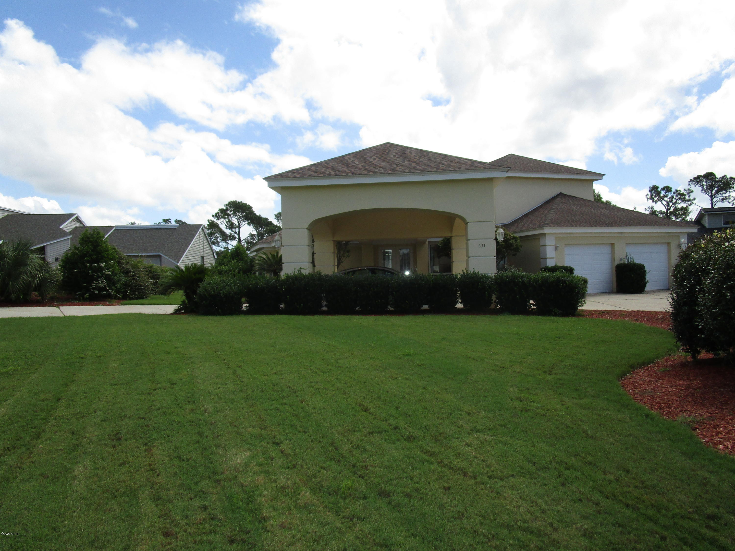 This executive home a is located in the gated community of Bay Point. It is at the end of a quiet cul-de-sac. The home has a large back yard with a pool. The home has had extensive remodeling done in the past year including the kitchen, baths, flooring and living room areas. Bay Point features a championship, Nicklaus Golf Course, several restaurants, clay tennis courts, 24 hour roving security and a full service marina which is a short boat ride to the open Gulf of Mexico.