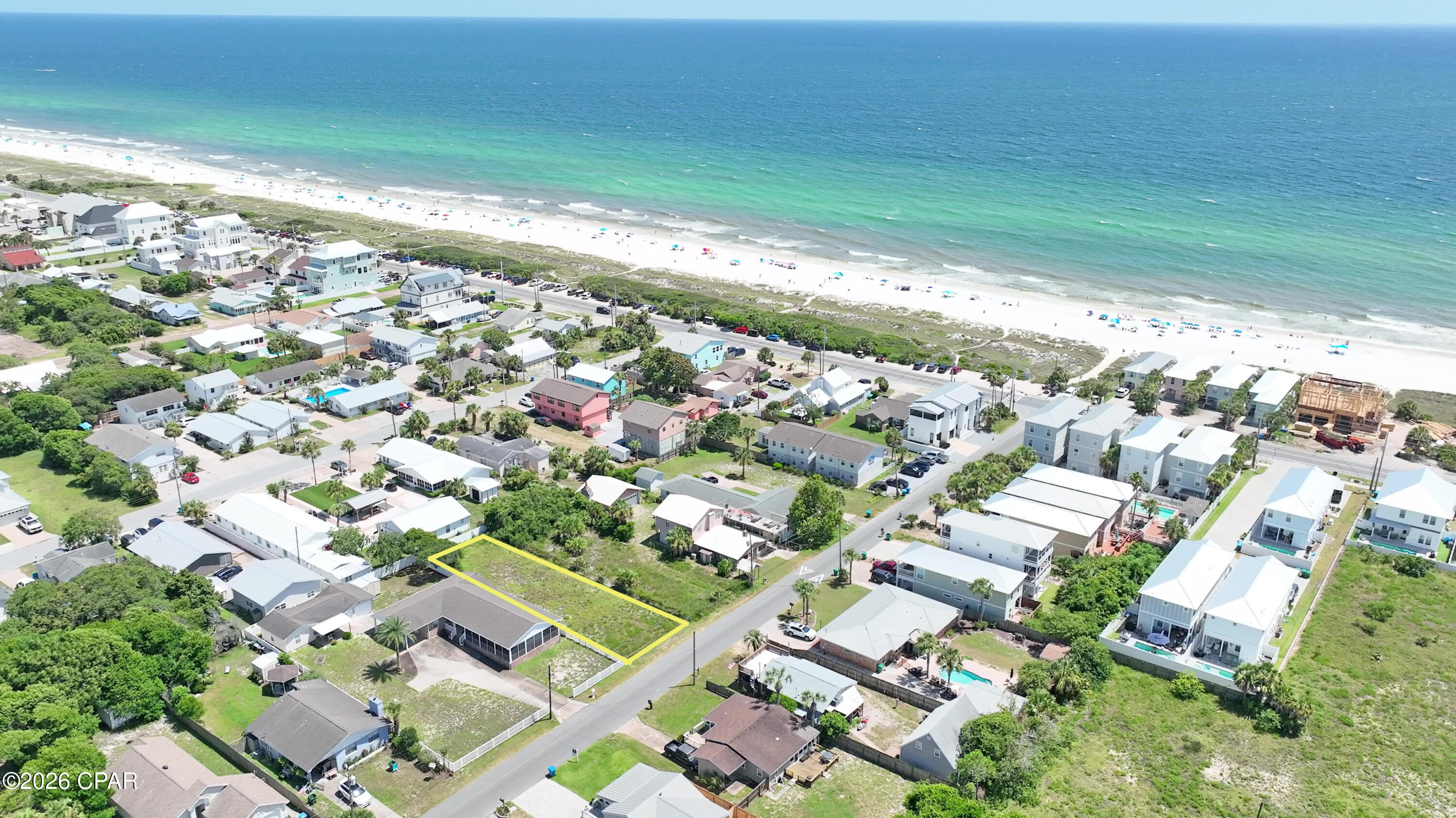 Build your coastal dream or investment project on this vacant homesite at 122 Malaga Place in the highly desirable west end of Panama City Beach. This 50x150 lot is Ideally located steps away from the sugar-white sand beaches of the Gulf, this property offers the perfect combination of convenience, location, and potential. Enjoy quick access to Highway 98, Scenic Highway 30A, Frank Brown Park, Pier Park, shopping, dining, and entertainment. Situated in an area experiencing continued growth, this lot presents an excellent opportunity for a primary residence, vacation home, or investment property (subject to local zoning and permitting). Public utilities are available nearby, making this an exceptional opportunity to secure land in one of Panama City Beach's most sought-after locations. Don't miss your chance to own a piece of the Emerald Coast and create the lifestyle you've been dreaming of!