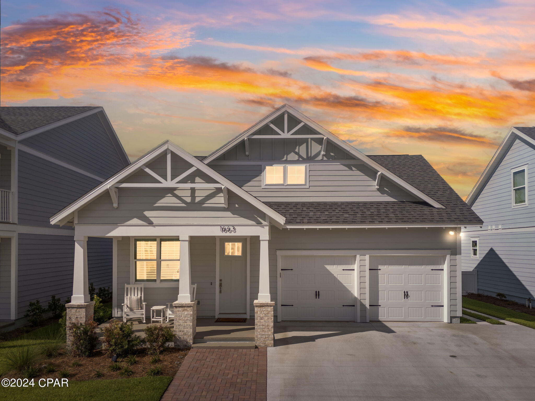Presenting the Sawgrass plan by Harris Doyle Homes in Breakfast Point East. This spacious home is situated on a conservation home site and offers plenty of comfortable indoor and outdoor living space with a large Great Room and kitchen extending out to a covered lanai. The primary suite features a large tile-to-ceiling shower and walk-in closet. Breakfast Point East is a walkable and golf-cart friendly community near the Gulf! Estimated Completion is end of August.
