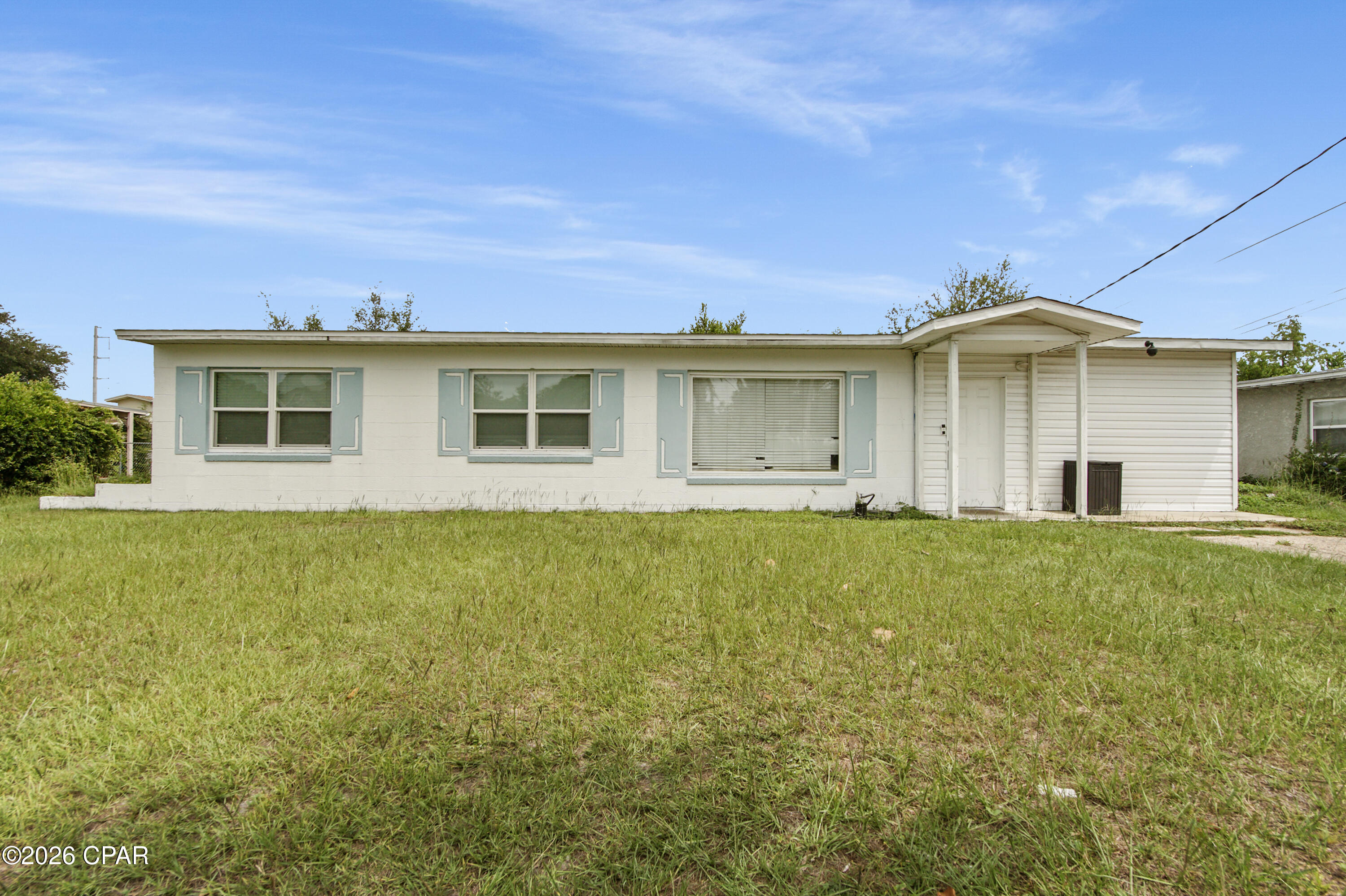 Charming, Move-In Ready Block Home in Central Panama City! Welcome to this beautifully updated 4-bedroom, 2-bathroom single-family ranch home, offering the perfect blend of mid-century character and modern peace of mind. Nestled in an established, central neighborhood with no HOA, this turnkey property sits on a generous 0.27-acre lot and is completely ready for its next chapter. Centrally located with effortless access to local schools, shopping, and popular restaurants. Best of all, you are just a short drive away from the beautiful waters of St. Andrews and only 15 minutes from the world-famous white sand beaches of Panama City Beach! Whether you are looking for a move-in-ready primary residence or a stellar investment opportunity, this charming block home checks all the boxes.
