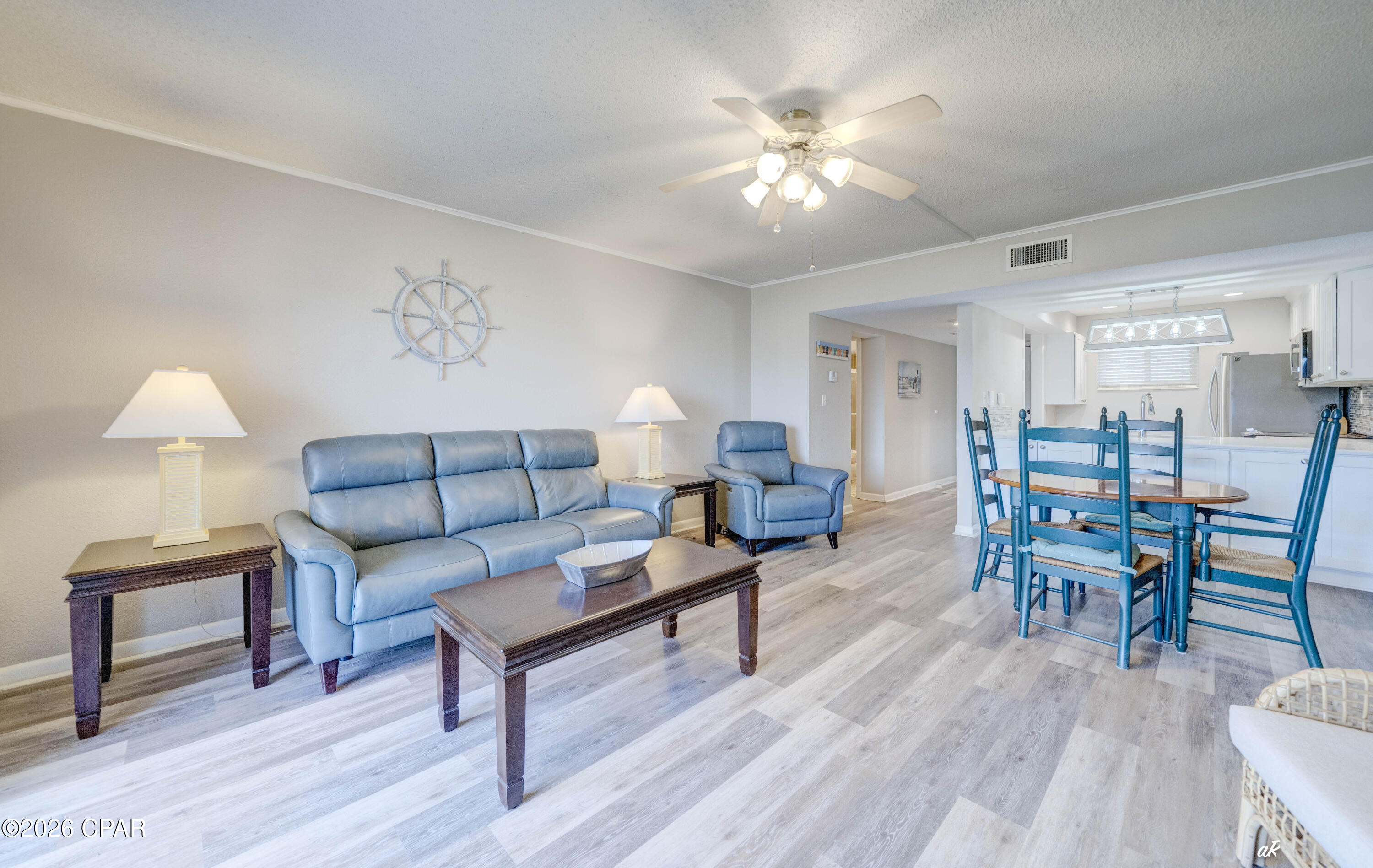 CURRENTLY UNDER CONTRACT, SELLER ACCEPTING BACKUP OFFERS. Welcome to your perfect blend of coastal living and golf course luxury in the highly sought-after Colony Club community! Ideally situated directly beside the renowned Legacy Golf Course , this beautifully updated ground-floor condo is truly a golfer's dream. Located right next to the clubhouse, you can easily walk over for lunch, drinks, or a relaxing afternoon with friends, while the driving range and par 3 course is just steps away for effortless practice anytime.
This prime unit also boasts the best location in the community -- it's the CLOSEST TO THE POOL, making it incredibly convenient for soaking up the Florida sunshine and enjoying a relaxing day poolside. Best of all, you're only about 5 minutes from the white sandy beaches, giving you the ultimate combination of beachside living and championship golf right at your doorstep.
Inside, the condo has been tastefully updated with a modernized kitchen completed in 2023 featuring all-new appliances, stylish finishes, and contemporary touches throughout. New flooring adds to the fresh, updated feel, and the property is being offered fully furnished, making it completely move-in or vacation-ready. The spacious master bedroom provides a comfortable retreat, while the peaceful screened-in porch offers beautiful views overlooking the lush golf course grounds -- the perfect place to enjoy your morning coffee or unwind in the evening.
Buyers will also appreciate the peace and quiet of this well-maintained community, where short-term rentals are not allowed, helping preserve the relaxing atmosphere and sense of neighborhood pride.
Conveniently located approximately one mile from Pier Park, you'll enjoy quick access to premier dining, shopping, entertainment, and attractions, while scenic 30A is just a short drive away.
Adding even more value are the low HOA dues, which cover an impressive list of amenities and services including WiFi, cable, water, sewer, trash, pest control, grounds maintenance, the master insurance policy, community room access, and the community pool -- making ownership both easy and affordable.
Whether you're searching for a full-time residence, second home, or golf getaway near the beach, this exceptional Colony Club condo offers the best of Panama City Beach living.