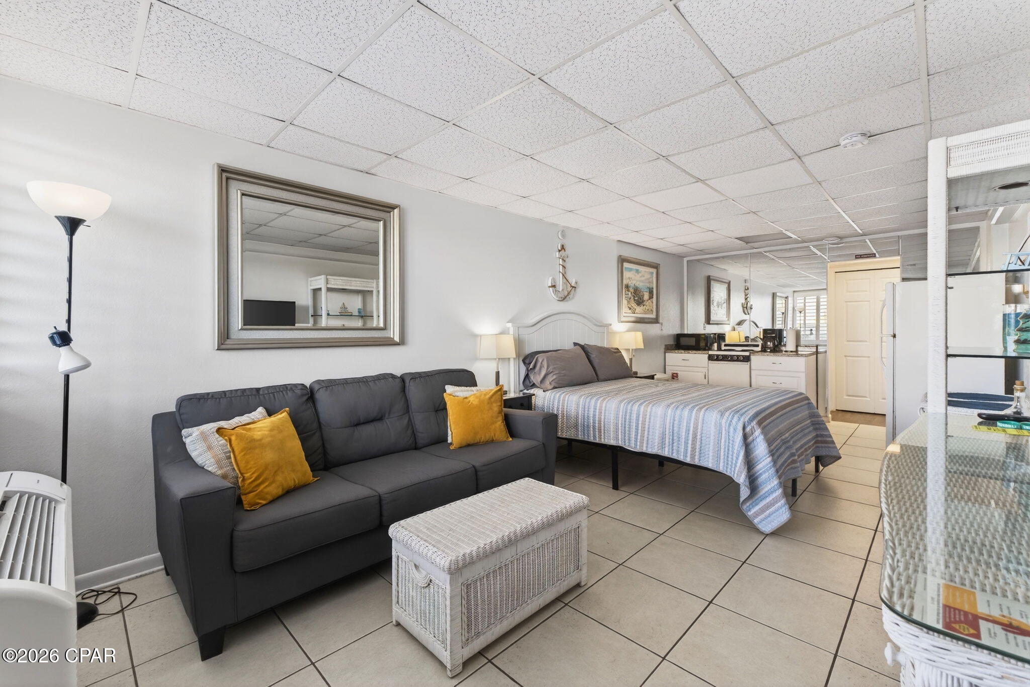 Gross rental income: $27,000 in 2025, self-managed

Owner financing available: 20% down, 5-year balloon, 30 year amortization, 6% Interest

Milestone inspection passed; all building work complete

HOA covers electricity, water, sewer, cable, Wi-Fi, and trash

This 4th-floor west-facing unit at the iconic Fontainebleau Terrace produced $27,000 in gross rental income in 2025 -- self-managed, with no property management fees eating into returns. With owner financing available at 20% down on a 5-year balloon, investors can enter at a lower capital outlay and immediately put the property's income to work. For buyers seeking beachfront exposure with a proven revenue track record and reduced barrier to entry, the numbers here are difficult to match.

Location is a primary driver of the rental demand. The unit sits less than a mile from Pier Park -- the area's main shopping, dining, and entertainment hub -- and a short drive from 30A, St. Andrews State Park, and downtown Panama City. Direct beach access, sugar-white sand, and unobstructed emerald-water views in a low-density setting are the features that keep guests rebooking year after year.

The unit is fully turnkey and ready to generate income from closing. Recent updates include new bathroom flooring and a refreshed kitchenette with new cabinetry and sink. The west-facing exposure delivers sunset views over the Gulf -- a consistent selling point in listing photos and guest reviews.
Fontainebleau Terrace has anchored this stretch of Panama City Beach since 1965 and remains a property guests actively seek out. 

The HOA covers electricity, water, sewer, cable, Wi-Fi, and trash, keeping operating costs unusually low for a Gulf-front condo and translating more of the rental income directly to the bottom line. Amenities include a partially covered pool, owners' lounge, game room, fitness room, laundry facilities, covered and open-air gathering spaces overlooking the Gulf, and elevator access to every floor. Beach service is being added this year -- an upgrade that should support nightly rates going forward.

The building has successfully passed its milestone inspection, confirming structural integrity and strong management -- a meaningful de-risking factor in today's Florida condo market. One reserved parking spot conveys with the unit, with overflow parking available.