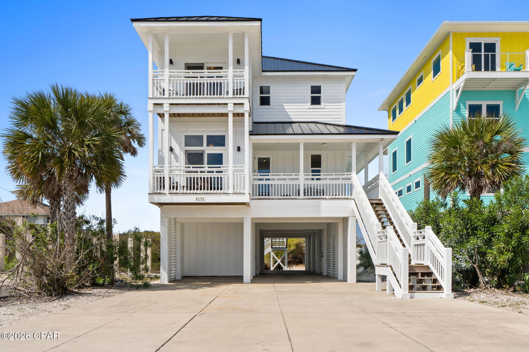 This stunning Gulf-front home on the north end of Cape San Blas offers the perfect blend of luxury, comfort, and convenience--along with $96,047 in gross rental income for 2024 and $85,355 for 2025. With no HOA, over 5,000 total square feet, 4 spacious bedrooms, 4 full bathrooms, and a private elevator servicing all floors, this property is both a long established short term rental and a beautifully designed coastal beach home. Every bedroom features its own private balcony offering breathtaking views of the Gulf of Mexico or St. Joe Bay. On the north Cape, the sun sets directly over the water, creating picture-perfect evenings and making this section of Cape San Blas the most desirable on the peninsula. Whether you're enjoying morning coffee with a bay view or winding down with a sunset show over the Gulf, this home delivers unforgettable moments. Inside, the home is tastefully furnished with an invigorating coastal design. All furnishings convey with the sale making it truly turnkey.  Located near local favorites like Scallop Cove general store and bait & tackle shop, and St. Joe Shrimp Company, you'll have everything you need just a short drive or bike ride away.  When it's time to explore the Cape's natural environment, the whole family can enjoy St. Joseph Peninsula State Park, just minutes away. From beachside picnics to bayside paddling, snorkeling, and fishing--plus easy boat access at Eagle Harbor--you'll have adventure and relaxation at your convenience. For daily exercise or a peaceful evening ride, take the pedestrian path that stretches the entire length of Cape San Blas, perfect for walking, jogging, or biking along the coastline.  Whether you're looking for an investment, a second home, or your own private beachfront getaway--this property checks every box. While all information is believed to be accurate, Buyers are to verify all details they find important to their purchase, including property dimensions, zoning, and any applicable restrictions.