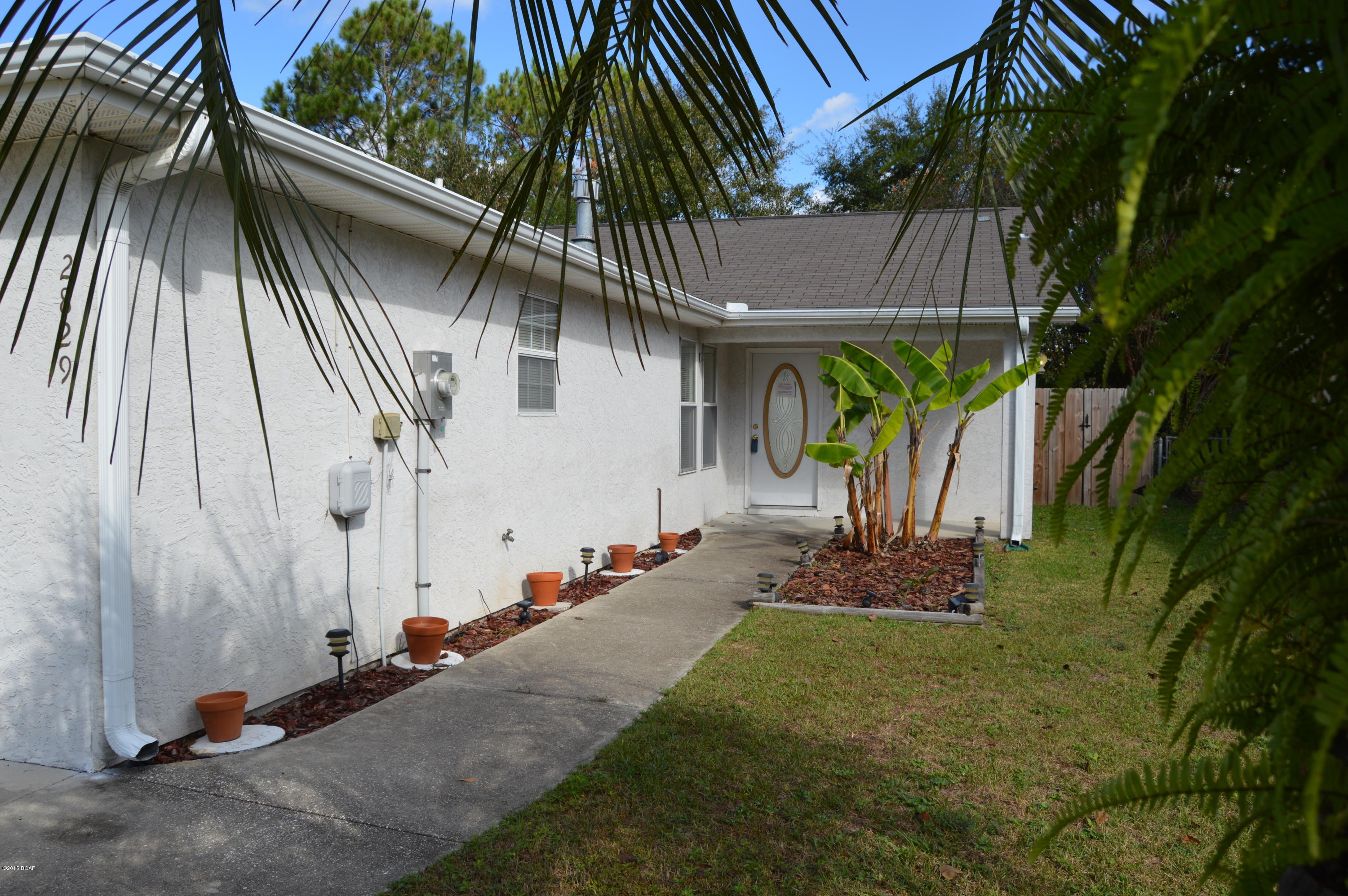 BEAUTIFULLY TROPICAL LANDSCAPED Florida Home in much desired Cedar Grove.  This Move-in-Ready Home comes complete with Underground Utilities, Sidewalks, Closed Cul-De-Sac road, established neighborhood, not in a Flood Zone, and Located Minutes to everything in Panama City from Beaches to Military bases (Tyndall AFB to NAS PC) to downtown/Fairgrounds/Hospitals/ Flea Market and more! Come by and see for yourself this home’s Curb Appeal, Spacious Great Room, Wide Open but Private Back Yard, Nice Sized Kitchen with lots of counter and cabinet space, Covered Back Porch, extended covered patio, and has tons of potential for the first time homebuyer or the seasoned investor.  Do stop by this home and meet the neighbors and see for yourself why this home is perfect for you. Modestly affordable homes in communities like this with no HOA Fees and in this condition do not last long.  Call your favorite Realtor before this one is gone.   All info taken from Seller and public records, buyer to verify all if deemed important.  The only reason this home is For Sale is because the Owner's job required him to move.   

This community has held Annual picnic's for the past 2 years and has a Facebook page for neighbors to stay up to date on the community if they want.  No Homeowners Association and No Fees!