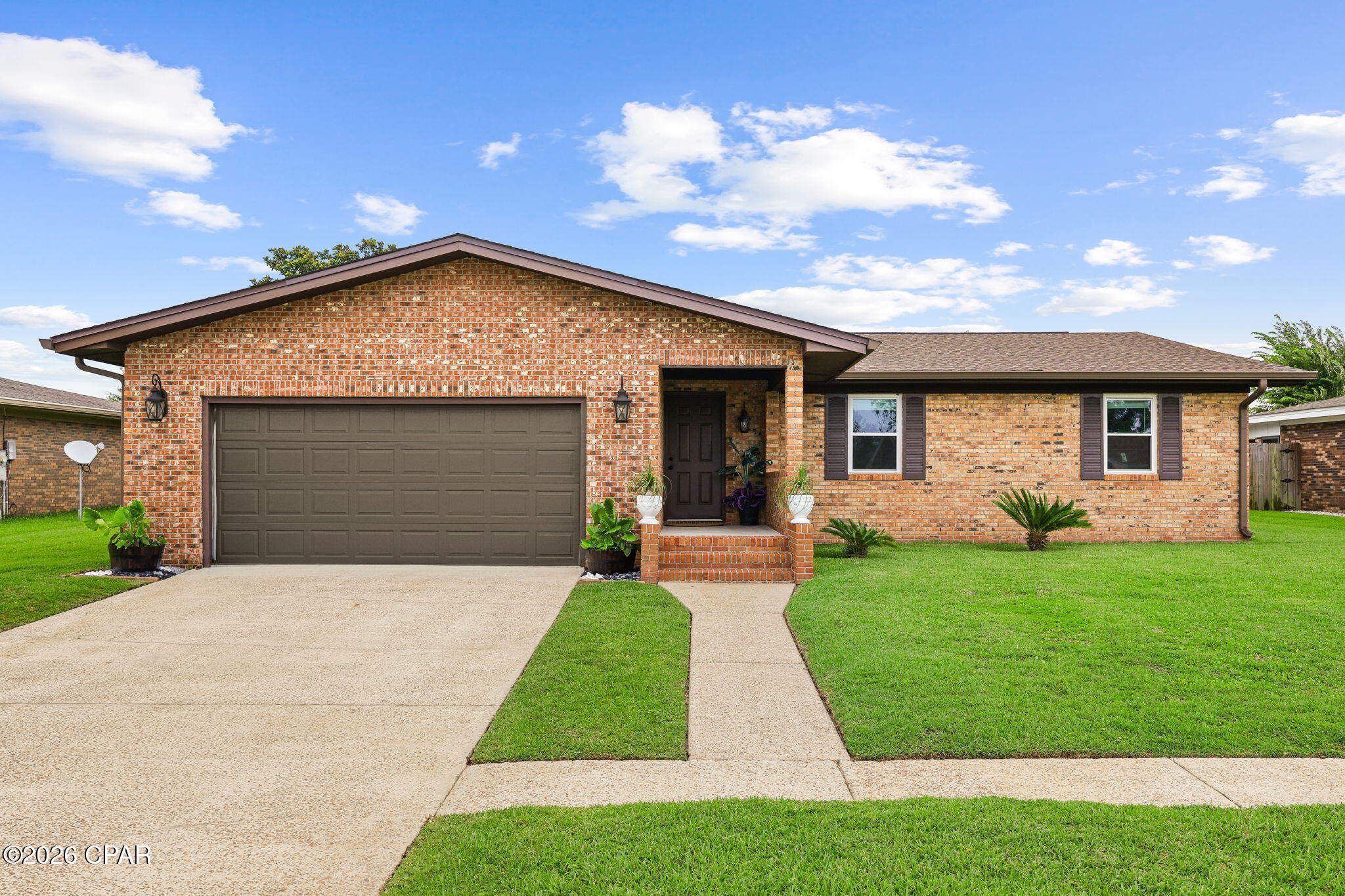 Welcome to this spacious all-brick home offering over 2,200 square feet of living space and a backyard designed for relaxation and entertaining! Featuring 3 bedrooms, 2 full bathrooms, and a versatile bonus room currently being used as a primary bedroom, this home provides plenty of space for a growing family or those needing extra flexibility. The bonus room also includes a generous 5' x 20' closet/storage area.

The heart of the home is the spacious living room featuring a painted brick, wood-burning fireplace, creating a warm and inviting gathering space. The open dining area flows seamlessly between the living room and kitchen, making it ideal for both everyday living and entertaining guests.

The home has been thoughtfully updated over the past six years, including a remodeled kitchen and bathrooms with updated cabinetry, new windows, new drywall, fresh paint, and a new roof. Major mechanical updates include a replaced AC unit, water heater, and dishwasher, offering peace of mind for years to come.

Step outside to your private backyard oasis featuring an inground pool with a new liner, newer pool equipment, fresh concrete, and updated paint. The large lot provides plenty of outdoor space and is fully enclosed with a privacy fence. A storage shed offers additional room for tools, lawn equipment, or hobbies.

Additional features include a two-car garage and ample storage throughout the home. If you're looking for a move-in-ready property with extensive updates, spacious living areas, and an incredible outdoor entertaining space, this home is a must-see. Schedule your private showing today!