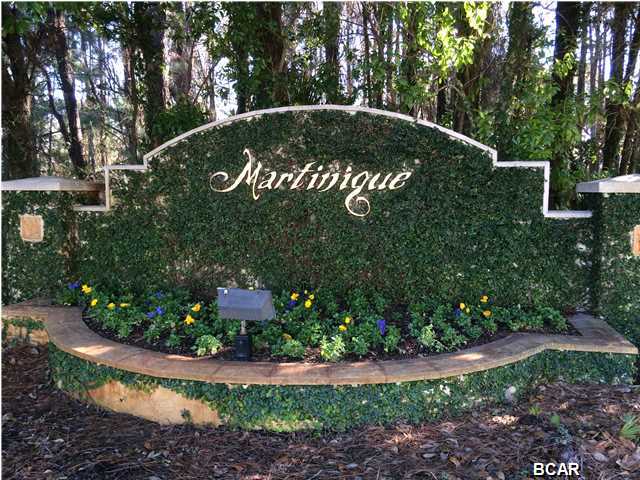 Exceptional Building Lot within the upscale gated community of Martinique. Lot backs up to one of the many nature walking paths throughout Martinique. Coastal Craftsman and West Indies influenced architecture abound throughout this master planned community. Outstanding amenities include a camera monitored entry gate, roving security, community pool with his/hers poolhouses and walking paths throughout the community. Martinique is conveniently located within walking distance to world class restaurants and marinas to store your boat. Seller is a Builder and has existing building plans for this lot that are available for purchase separately from the lot.