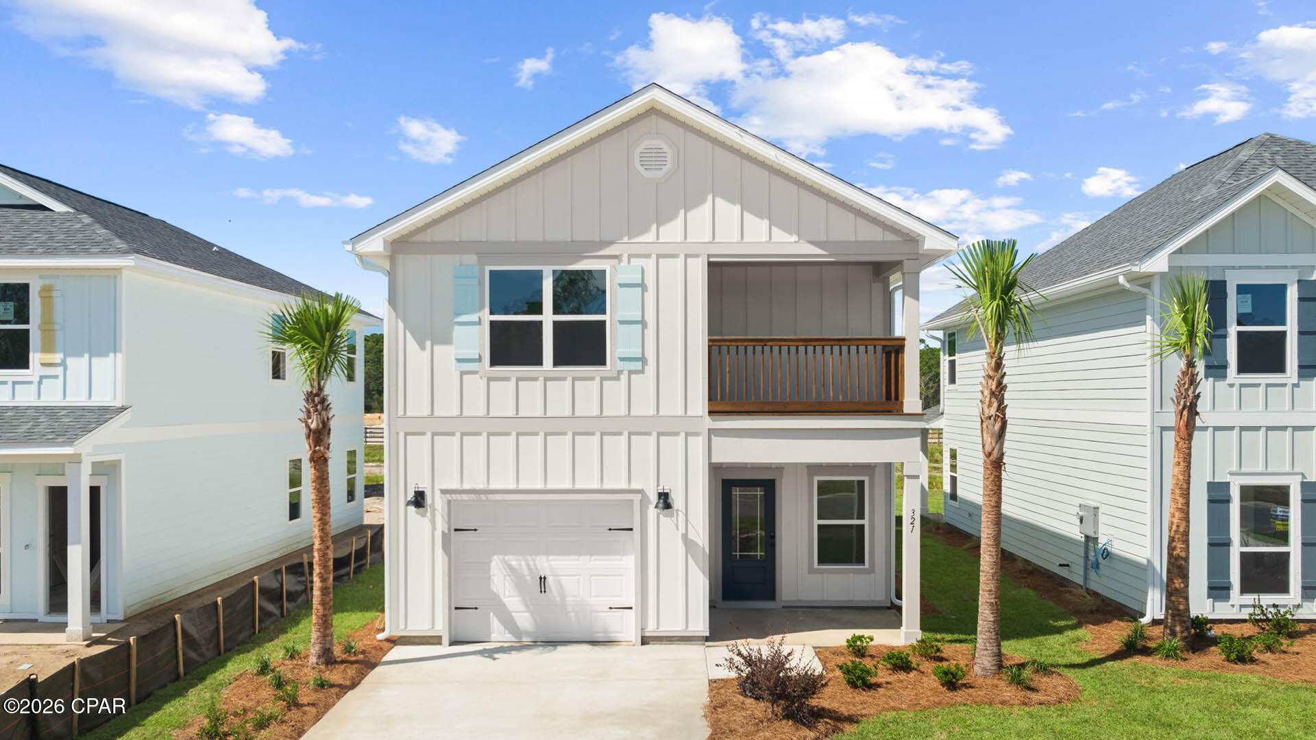 Welcome to 348 Robinson Bluff Road at Colonial East in Panama City Beach Florida. This home is under construction and features the Monroe floor plan. There is a small nook just off the entry and a brightly lit entry hall leading to a grand living space on the main level. The open concept design of the main living area features a kitchen with peninsula bar that has pace for seating. Traditional 9' ceilings grace the living area which opens to the covered back porch. The main level serves as the heart of the home with plenty of space. The interior of this home will include elegant features with a modern flair including a tile backsplash in the kitchen and quartz countertops, EVP flooring throughout creating a seamless transition between rooms. The kitchen is equipped with stainless appliances including a smooth top stove, microwave and dishwasher. 

Upstairs you will find all bedrooms and a landing with laundry area and shared bathroom. The Primary bedroom is located overlooking the front lawn and has a private ensuite bathroom. Two large closets are located in the primary bedroom and offer plenty of space for your wardrobe needs. The primary bathroom has the feel of a private oasis with a soak tub and a separate tile shower with glass enclosure. The dual sink vanity offers lower cabinetry for storage. Enjoy a quiet evening on your covered balcony located off the primary bedroom. The laundry room is conveniently located on the second floor.