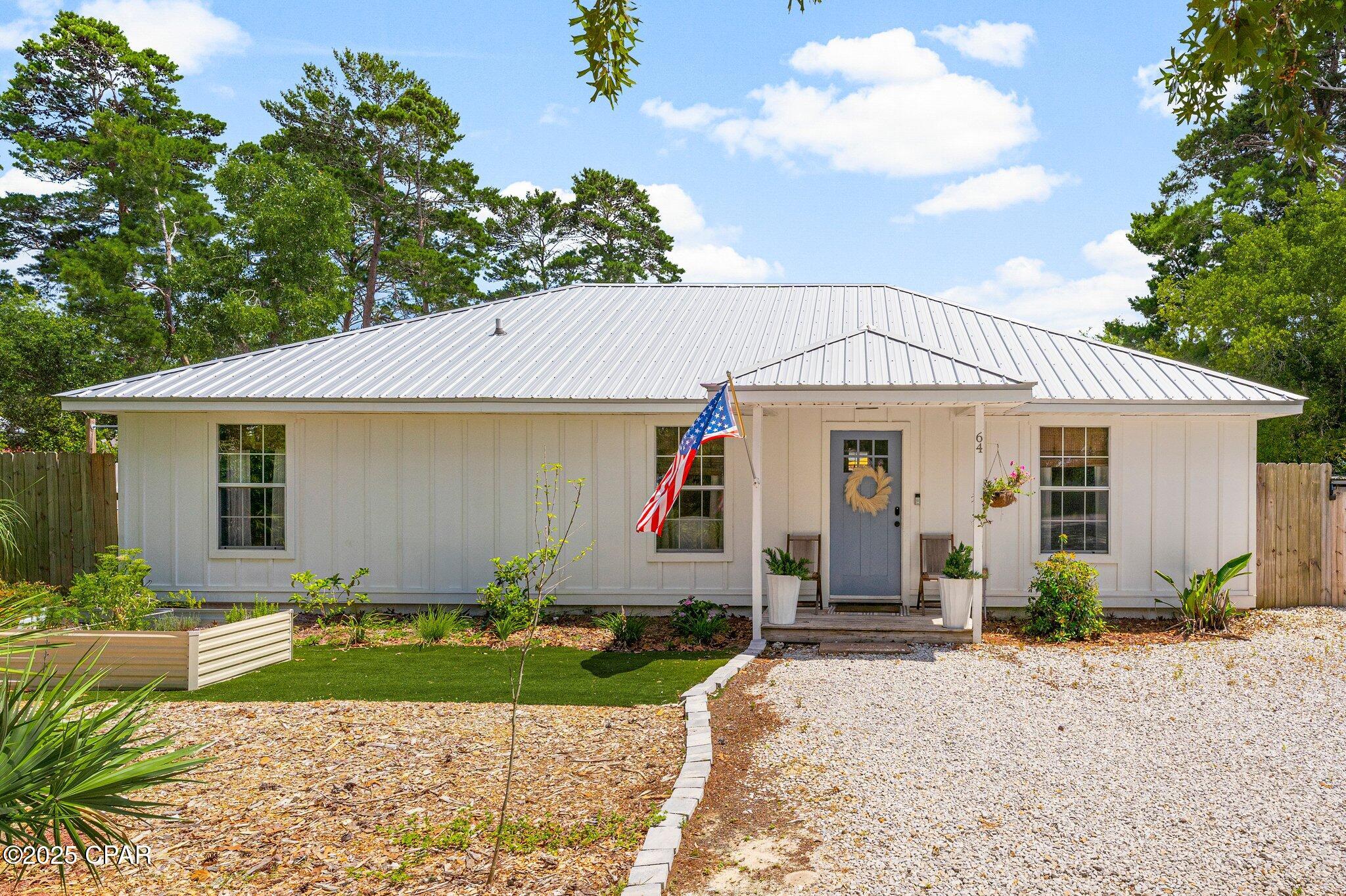'CURRENTLY UNDER CONTRACT, SELLER WILL CONSIDER BACKUP OFFERS' 

Prime Location Off 30A - Walk to Beach & Dining | Private Pool | No HOA

Welcome to 64 Walnut St, a true single-family home nestled just a few blocks off the coveted 30A corridor and within walking distance (approx. 10 minutes) to the sugar-white sands of the Emerald Coast through the Gulf View Heights beach access at Blue Mountain Beach. Located in the ''Charming Tree Street'' neighborhood of Santa Rosa Beach--known for its mature trees and relaxed atmosphere--this property offers exceptional access to the beach, popular restaurants, and the Longleaf Pine Trailhead with 14 miles of scenic trails.
 The fully fenced backyard features a cabana bar, a gas-heated chlorine pool with ozone filtration and a built in shallow water sun shelf . (Pool dimensions are 10'W x 20'L, 3-5' deep). A perfect retreat after a long day at the beach. 

As you enter the home, you're welcomed by a bright, naturally lit interior featuring an open floor plan, smooth ceilings, and durable LVP flooring throughout. The kitchen offers modern finishes with sleek quartz countertops and a built-in dining bench that includes hidden storage, combining style with functionality.

This home is built for durability and peace of mind, featuring a 2020 metal roof with hurricane straps, a 30-year warranty, and a wind mitigation report available. It sits on a solid concrete slab foundation with Hardie board and batten siding backed by ¼'' plywood for added strength. The HVAC system was installed in 2016 and has been recently serviced. High-speed Live Oak Fiber internet is currently in use, with other providers available. Best of all, the property is not in a flood zone, located in Blue Mountain Beach which is one of the highest elevations along the Gulf Coast at approximately 65 feet above sea level.


Whether you're seeking a primary residence, vacation home, or rental-ready property, 64 Walnut St offers beachside charm and modern amenities in a top-tier location near 30A. Currently used as a short term vacation rental with over $40,000 of bookings so far this year. Estimated to exceed $60,000 in projected income in 2026! Contact the listing agent for a 3D tour link. Schedule your private showing today!