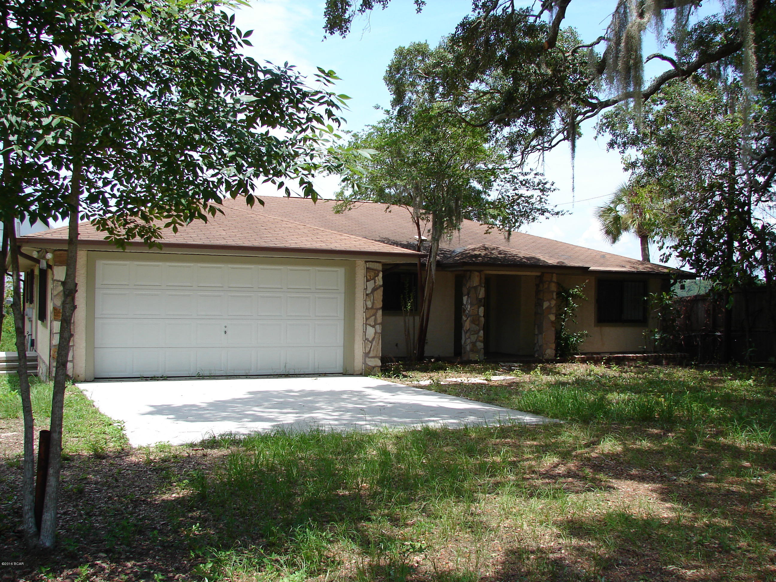 Waterfront all brick home located minutes from Tyndall AFB. Home features tile floors, except in the bedroom, open floor plan, 2 master bedrooms, both which open to the large balcony overlooking Pitts Bayou, large laundry room and 2 car garage.