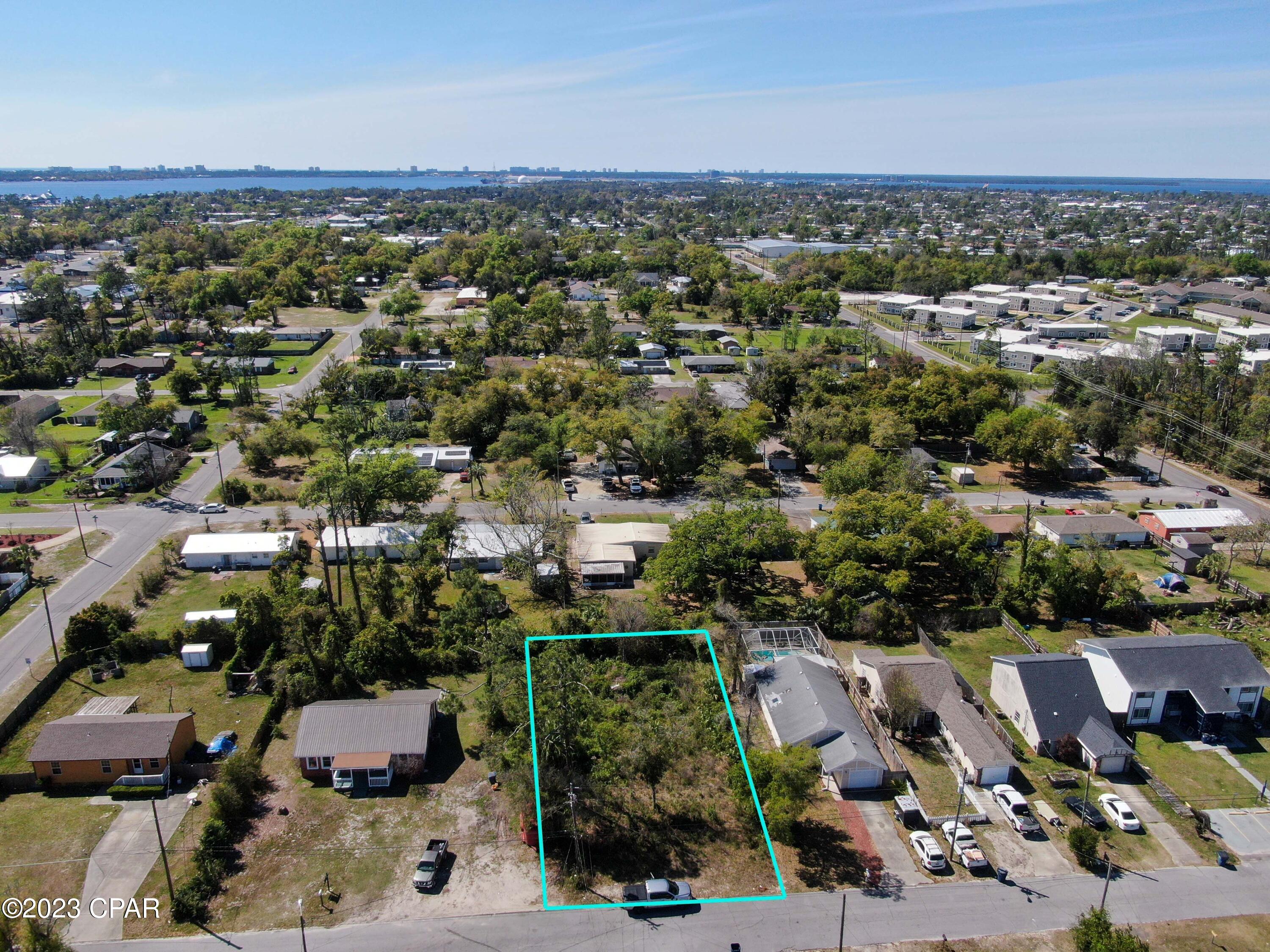 This .28-acre lot is perfect to build your new home on.  Conveniently located in the heart of Bay County just minutes to the Hathaway Bridge and a short drive to the beautiful beaches we all love. Everything is nearby Tyndall Air Force Base, The Navy Base, downtown St. Andrews, many shops, restaurants, parks, hospitals, and gyms. Buyer to verify dimensions and building requirements.