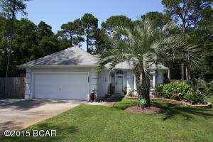 Looking for that home with lots of custom features? This one has them all! Backyard Paradise w/in-ground heated, screen enclosed pool with spa feature, RV hookup. The covered patio area off glass sliding doors from large open living area with fireplace, dining room area with serving window from large modern eat-in kitchen, separate laundry room. Master BR features a walk-in closet. Master bath has garden tub & shower equip. and is truly a luxury bath! Both extra bedrooms open off sep. hallway & guests have privatebath & can go in/out without passing master suite. Nicely landscaped lot-the back is tree shaded and backs to restricted ''ranchette'' so you seethere is no one! Home is located on private cul-de-sac in popular Treasure Palms! Age, Square Footage & room sizes approx if importa