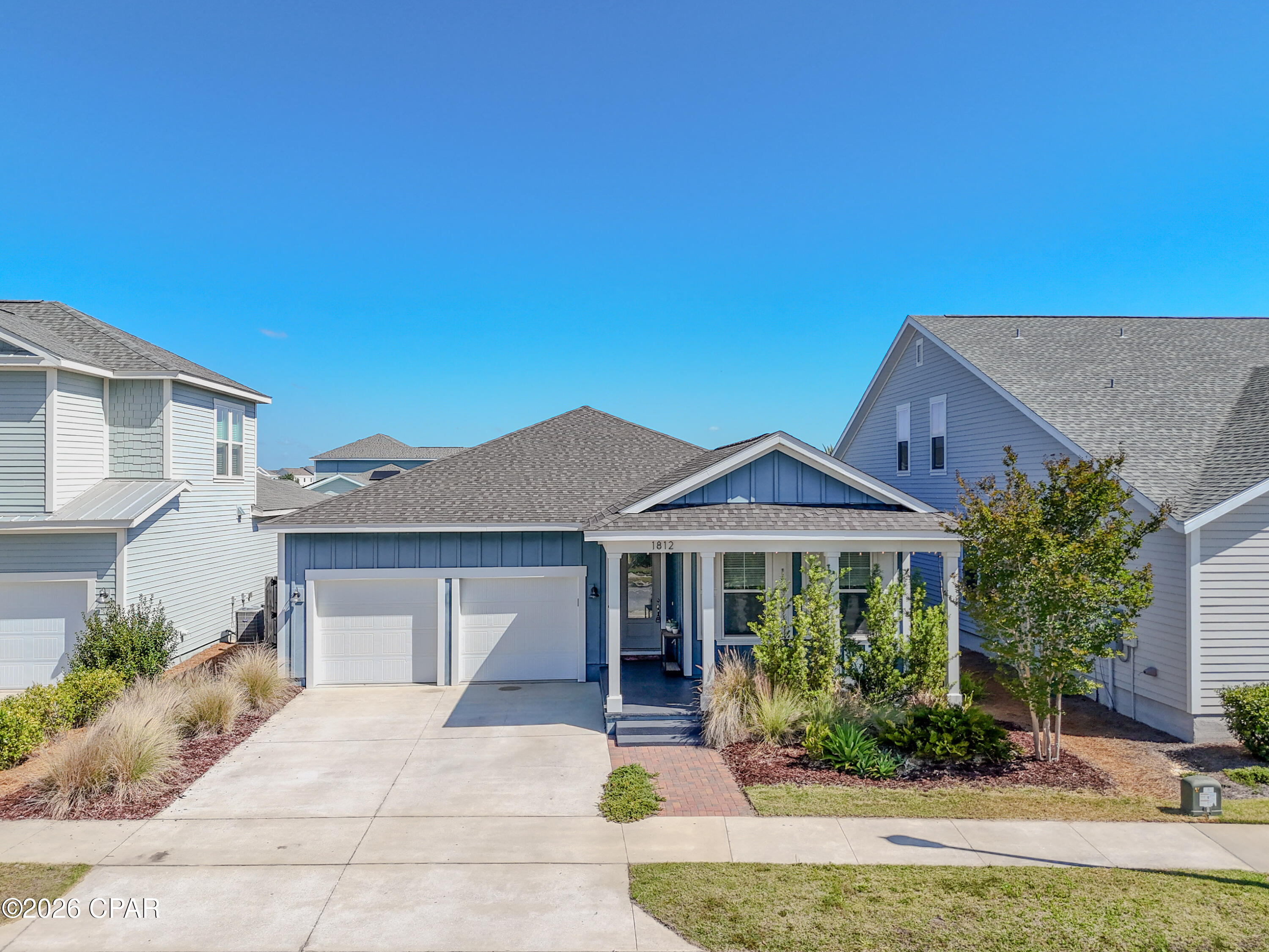 Welcome home to Sweetbay-Panama City's foremost master planned community! Boasting many amenities featuring multiple community pools, parks, nature trails, a beach, town center, future marina and more! This home is the highly desirable Anna Maria floor plan with elegant upgrades. Featuring 3 bedrooms, 2 baths, an attached garage and a fully fenced in large back yard this home is perfect for entertaining and families. Conveniently located between the community pools and a short walk to University Academy- come see this one before it is gone!