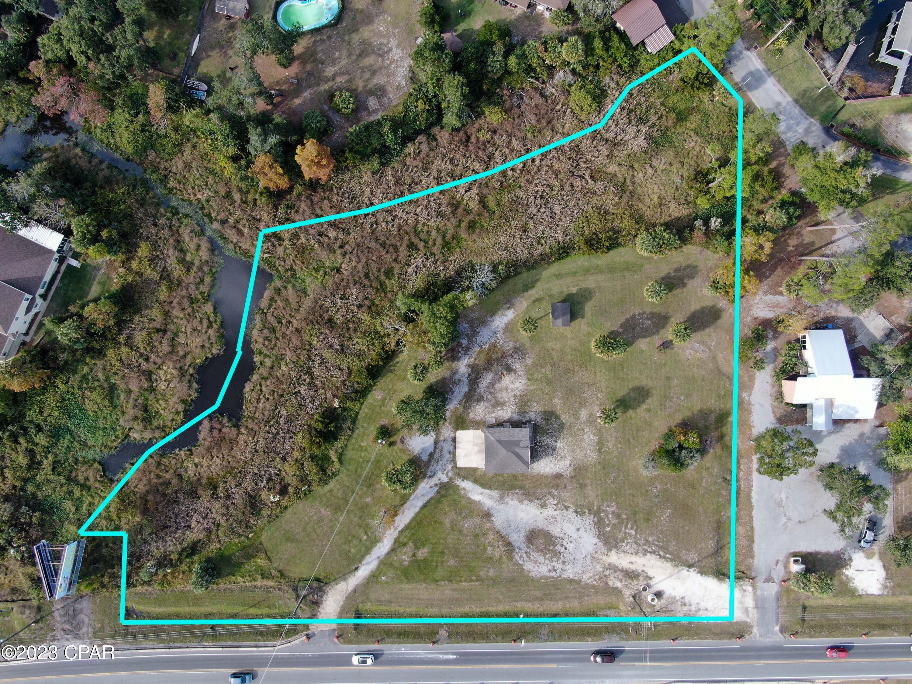 Amazing parcel for development of restaurant or professional office, with natural water views behind. Former improvements cleared following Hurricane Michael, with only a former garage and brick pump house remaining. 
    Large and beautiful 2.2 +/- acre footprint on what is soon to be our next major commercial corridor.