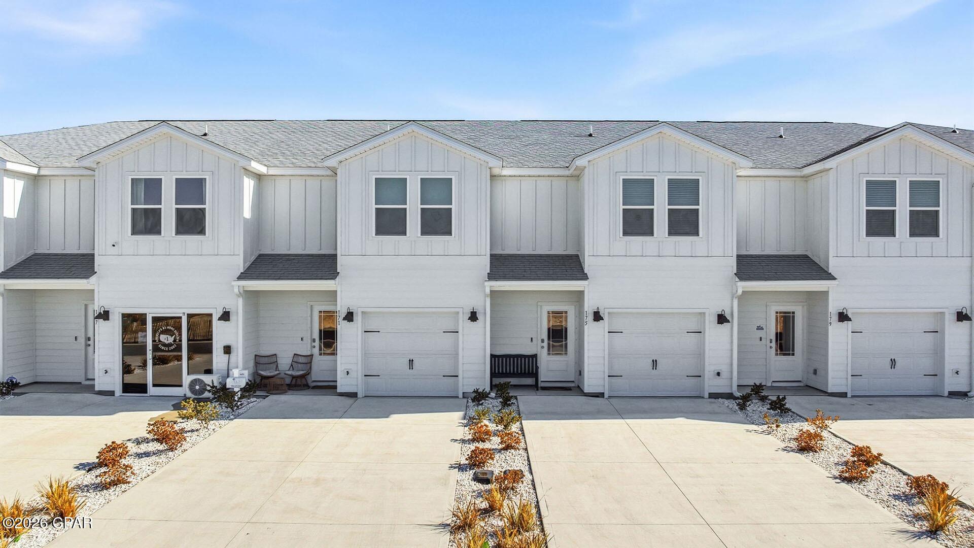Welcome to 304 Sea Tern Lane, a new home at WindMark Townhomes located in the highly visited Port Saint Joe, Florida. The Sabal Townhome interior floorplan features 3 bedrooms and 2.5 bathrooms with a 1-car garage.
 
On the outside of these units, you will see quality Color-Plus Hardie Board exteriors which is uniquely engineered to stand up to the harshest elements from wind, rain, fire, freezing temperatures, and hail. Complemented by prairie-style doors and 30-year dimensional shingles. Convenience meets security with steel garage doors equipped with openers, weatherproof outlets, hose bibs, and Kwikset deadbolts on all exterior doors. The Windmark community features underground utilities making it less susceptible to damage from severe weather leading to fewer outages, quicker restoration, and more reliable service.
 
As you enter inside, you will feel right at home with beautiful EVP flooring at your feet, leading you to the open living room and kitchen or the spacious upstairs. In the kitchen and bathroom, you will find gorgeous quartz countertops, white cabinets with brushed nickel hardware, and stainless-steel appliances in the kitchen. Stay cool at the beach with energy-efficient cooling and heating systems, Low-E insulated windows with screens, and water-saving elongated commodes. For added security, every home comes equipped with a Safe Haven Surveillance system, Skybell doorbell, Honeywell thermostat, and DEAKO Smart Switches. Rest assured with a one-year builder's warranty from D.R. Horton and a ten-year structural warranty through RWC.
 
Enjoy all the amenities the WindMark Beach community has to offer complete with beautiful new homes, local food, shopping, boardwalks, and beach access! Windmark Beach amenities includes two pools, BBQ grills, 11 dedicated beach accesses, the village center, boardwalk, and is pet friendly! The community is golf cart friendly, and dogs are allowed on the beach in Windmark! Stop by our model home to experience WindMark Beach Townhomes today.
 
Located directly across from the Gulf, you will find beautiful beaches within walking distance, and local restaurants close by. These homes offer easy access to Tyndall Air Force Base (21.7 miles away), Panama City Beach (39 miles away), and downtown Port St. Joe (only 4 miles away).