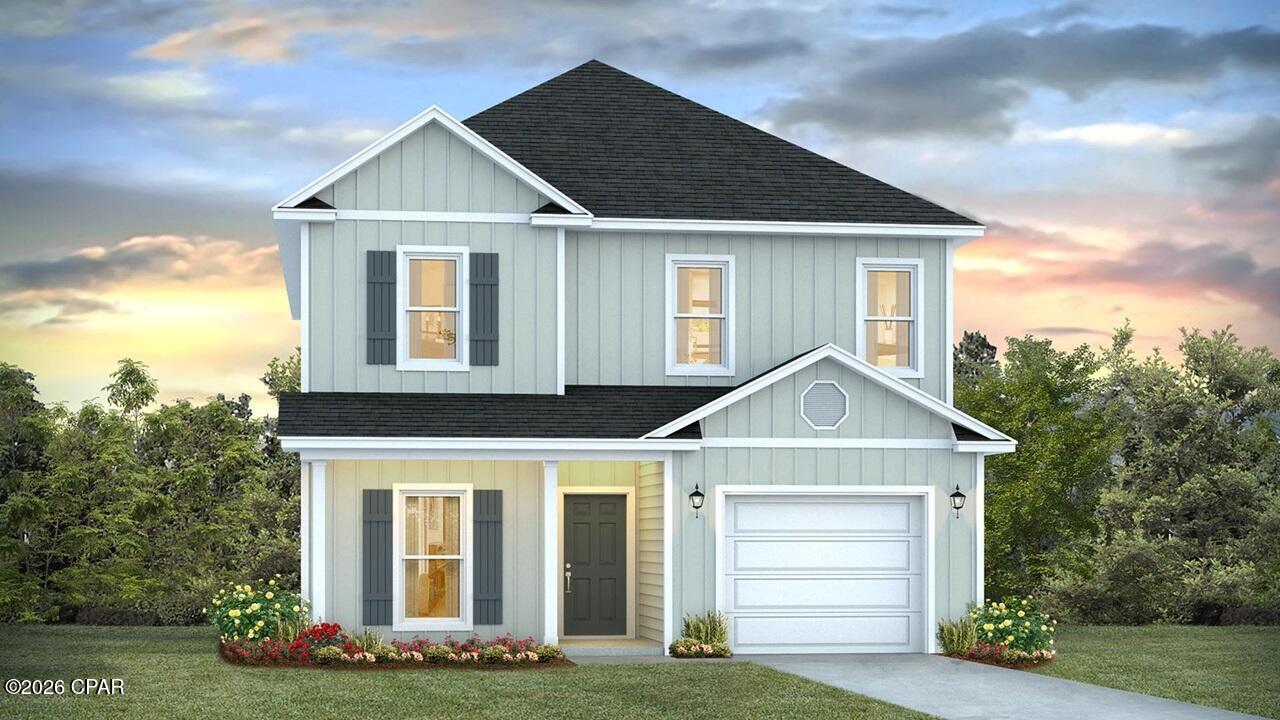 Welcome to 350 Robinson Bluff Road at Colonial East in Panama City Beach Florida. This home is under construction and will offer a perfect blend of elegance and comfort, ideally suited for those in search of an exquisite second home or a serene vacation retreat. With two stories, this home has four bedrooms, 3.5 well-appointed bathrooms, and the convenience of a single car garage. As you step through the inviting covered entry you enter a graceful foyer that flows seamlessly into an elegant dining area, setting the stage for memorable family gatherings.

The heart of the Alabaster features an open-concept kitchen and family room, where a spacious center island, ample pantry, and abundant cabinetry invite culinary exploration and effortless entertaining. The modern Interior design features of this home include EVP flooring throughout, elegant quartz countertops, tile backsplash in the kitchen and stainless-steel appliances and matte black plumbing fixtures. Tranquility defines the main-level primary suite, complete with a luxe ensuite bath featuring a dual sink vanity, an oversized shower, and a spacious walk-in closet.

Venture upstairs to discover a versatile living space that is ideal for media enjoyment or as an additional lounge space--flanked by three additional bedrooms. Each additional bedroom has been designed with spacious closets and two share a bath while the fourth bedroom has a private ensuite bathroom. Added conveniences include a substantial main-level laundry room with provisions for full-size appliances and a discreetly located powder room near the foyer.