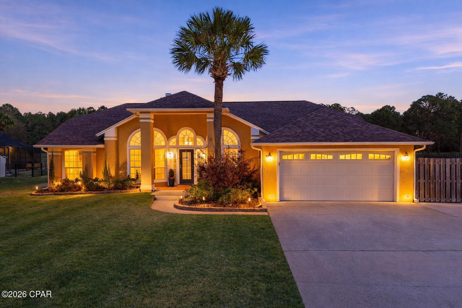 3,200 sq ft golf course pool home with multiple living areas, 2 offices, new HVAC, new water heater, and no HOA near the beach.

3200 sq ft pool home on Legacy Golf Course with multiple living areas, 2 offices, new HVAC system, new water heater, and no HOA, located approximately 1.4 miles from public beach access in Panama City Beach.

Located within the Colony Club community near Legacy Golf Club, this property offers a combination of space, flexibility, and convenience that is increasingly difficult to find this close to the beach. The neighborhood features underground utilities, established homesites, and no HOA dues.

Designed with multiple gathering spaces and flexible-use areas, the home includes a large main living area with vaulted ceilings and arched windows overlooking the pool and golf course, an additional living space centered around the fireplace, a formal dining area, and a built-in sitting nook near the entry that creates a library-style retreat.

The layout supports a variety of lifestyles with two separate office spaces ideal for remote work, hobbies, fitness, or additional functional use. A bonus space originally designed as a bedroom has been converted into a large custom closet with built-in storage, a sink, and a vanity, offering flexibility based on buyer needs.

The kitchen features quartz countertops, ample cabinetry, and a functional layout that connects seamlessly to surrounding living areas for both everyday use and entertaining.

The primary suite is designed for privacy and includes a spacious bedroom, an en-suite bath with a soaking tub and a separate shower, and a walk-in closet. Two additional bedrooms are located on the opposite side of the home.

Recent updates include a brand-new HVAC system and a brand-new water heater, offering added value and peace of mind for the next owner.

Outdoor features include a large private in-ground pool with a safety fence, a covered outdoor living space, upgraded Zoysia grass, an underground irrigation system, a wide driveway, and a two-car garage. The golf course setting offers open rear views and greater spacing between neighboring homes, while a pond across the street enhances the open feel from the front exterior.

Conveniently located near Pier Park, Topgolf, shopping, dining, and Gulf access, this property offers a spacious layout and flexible living environment within an established Panama City Beach golf course community.