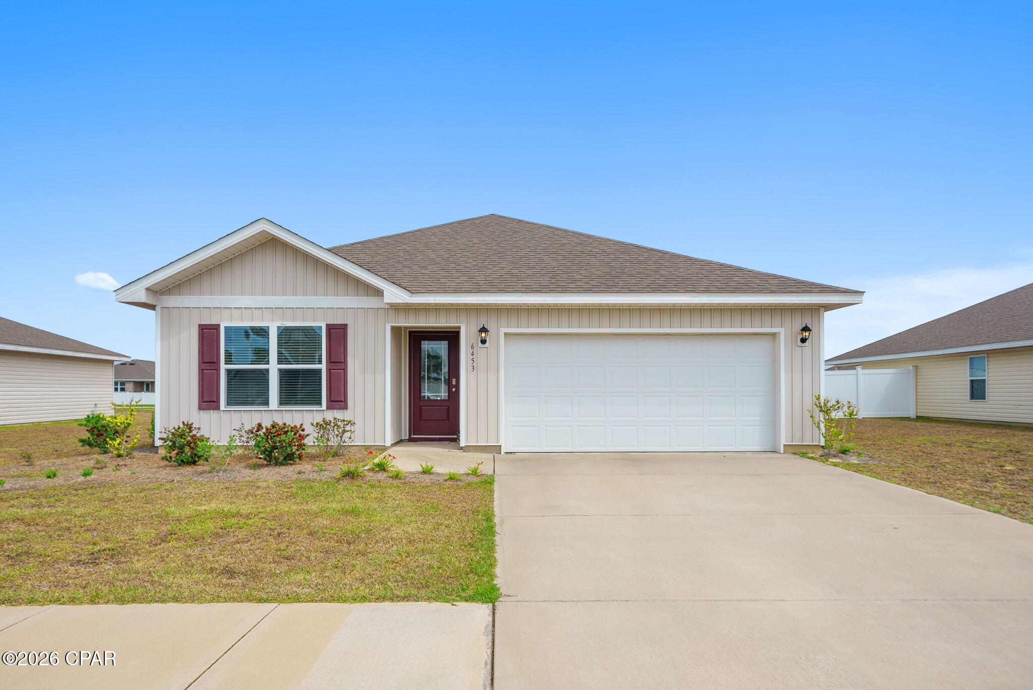 Welcome home to this lightly lived-in gem nestled in the heart of Liberty Phase 2, one of Panama City's most sought-after master-planned communities by D.R. Horton. With only part-time occupancy since purchase, this 3-bedroom, 2-bath home shows like a model and is being sold partially furnished, making it truly move-in ready from day one.
Enjoy a premium lot located steps from the community clubhouse, giving you front-row access to everything Liberty has to offer. The home features smart home wiring already in place -- simply connect to the internet and take command of your space with ease.
Community Amenities You'll Love:
Inside Liberty's impressive 7,500 sq ft amenity center you'll find a full fitness center, wellness rooms, and spaces for community events and private gatherings. Step outside to a true water wonderland; resort-style pool, splash pads, and an outdoor grilling kitchen with seating, perfect for Florida living year-round. The community also features basketball courts, pickleball, two playgrounds, and scenic sidewalks winding through beautifully landscaped grounds with ponds and fountains. 
Location That Can't Be Beat:
Liberty is just ~13 miles from Tyndall Air Force Base, making it an ideal choice for military families and DoD civilians. Shopping, restaurants, and grocery stores are less than 15 minutes away, and the stunning white sand beaches of Panama City Beach are just a short drive down the coast. 
Whether you're a military family, a savvy investor, or a buyer ready to skip the new-construction wait,  this is the one. Schedule your showing today before it's gone!