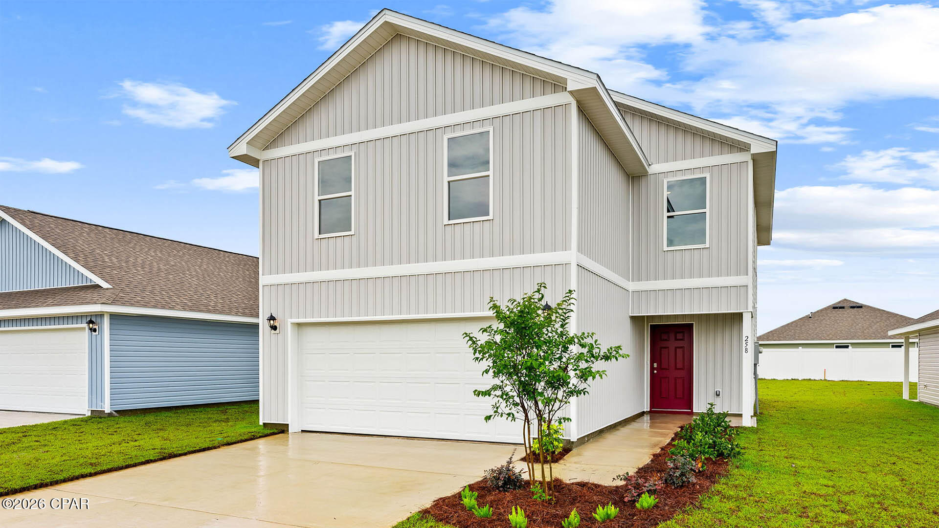 Welcome to the Aisle, a new home floor plan at Park Place in Panama City, Florida. The Aisle is our only two-story floor plan available currently at Park Place, featuring a spacious open kitchen and living room design on the bottom floor, and a thoughtfully laid out upstairs that feels large and cozy. The Aisle floor plan is a spacious 4-bedroom, 2.5 bathroom, with 1,960 square feet and includes a two-car garage. On the outside you will notice vinyl siding and a concrete walkway to the front door, which is covered by the second level. On the rear of the home, there are two backdoors covered by an awning with a concrete pad with room to sit on your back patio and enjoy the beautiful sunsets and lovely pond view this home offers! 

As you enter this home, you will think of endless possibilities for laying out your home with an open kitchen, living room, and dining area all in one that encompasses the entire first story of the home. The two-car garage leads right into the other side of the kitchen and dining area to the back door.

In the upstairs bathrooms and kitchen, you will see beautiful granite countertops with undermount sinks, EVP flooring throughout the main areas, and soft, comfortable carpet in the bedrooms and stairs. Stainless-steel appliances including a dishwasher, microwave, and stove are included in these homes, as well as a Smart Home technology like all homes in Park Place.

Our Park Place community features underground utilities making it less susceptible to damage from severe weather leading to fewer outages and more reliable service. Residents of Park Place can enjoy exclusive access an amenity center complete with a pool and playground for all to enjoy.

To learn more about this home and the other beautiful homes at Park Place, stop by our model home or schedule a tour with us today, you won't be disappointed!