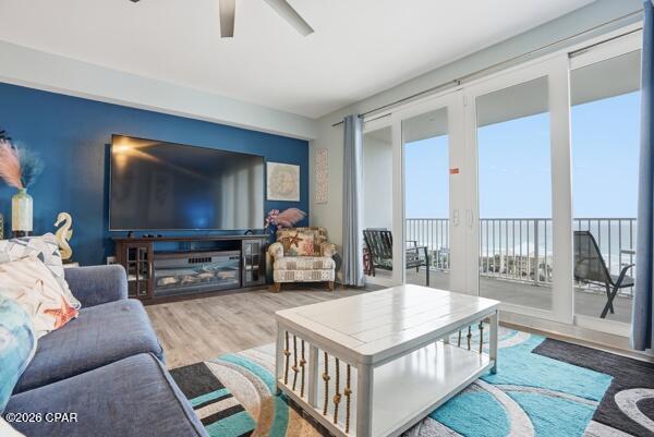This beautifully maintained Gulf-view unit offers sweeping views you can enjoy every day from your private balcony.

Inside, the open-concept layout is bright and welcoming, featuring a full-size kitchen with ample cabinetry, granite countertops, stainless appliances, and a stylish mosaic backsplash—perfect for preparing meals when you're not dining out. The condo comfortably sleeps six and includes two spacious bathrooms, making it ideal for full-time living, a second home, or a high-performing vacation rental.

Tile flooring in the main living areas, updated coastal décor, and a well-appointed primary bedroom create a truly turn-key feel throughout.

Located at Laketown Wharf, owners and guests enjoy a true resort-style experience with multiple pools, a lakefront boardwalk, a Gulf-view fitness center, onsite dining, nightly fountain and light shows, and direct beach access just across the street. The unbeatable location places you steps from restaurants, shopping, entertainment, and the iconic sugar-white sands of Panama City Beach.

HOA dues include water, sewer, cable, WiFi, and full access to all resort amenities (electric billed separately). With strong rental history, stylish updates, Gulf views, and an attractive price point, this condo stands out as an exceptional opportunity for personal enjoyment or continued rental success.