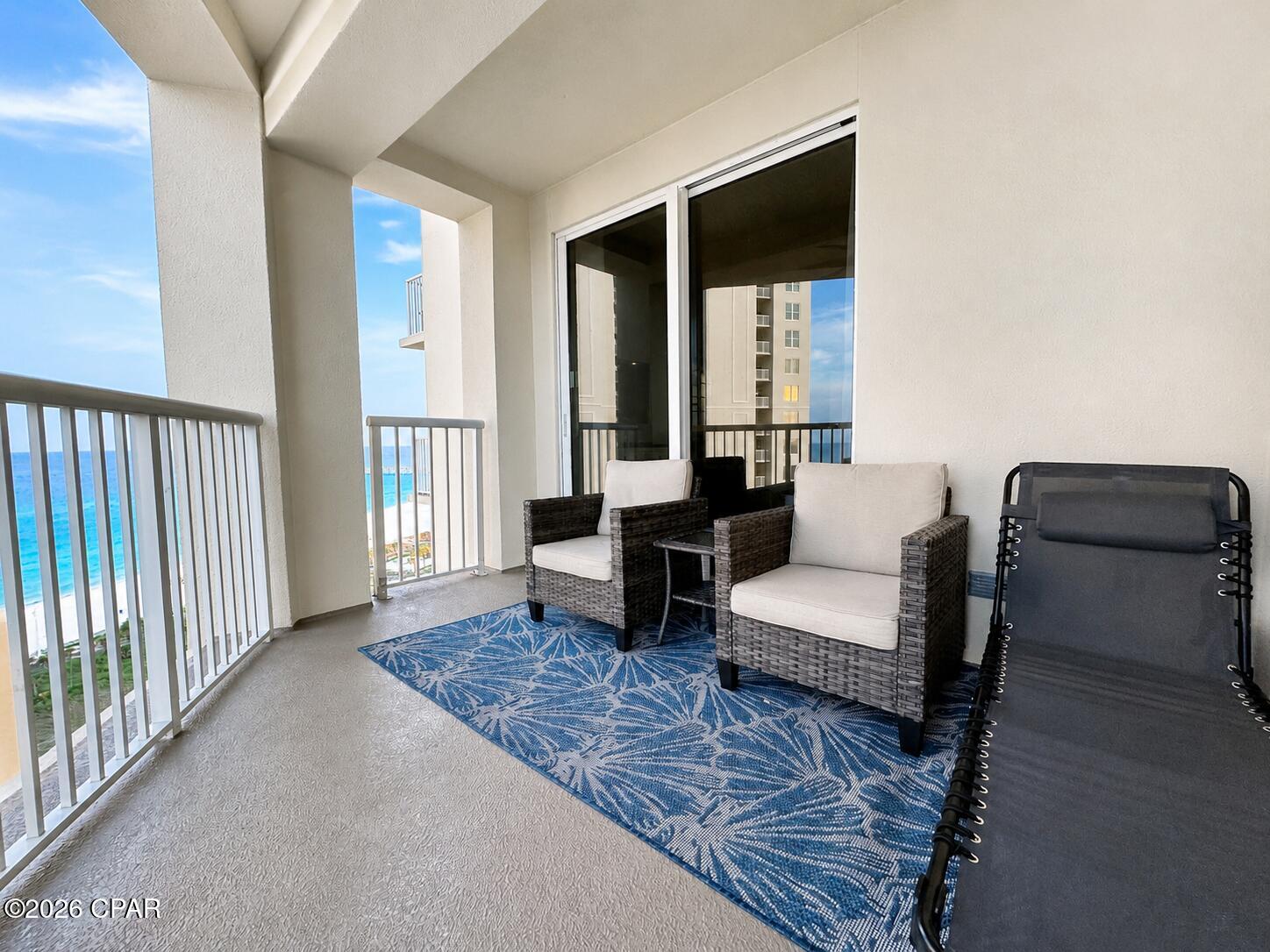 Freshly Renovated & High-Demand STR Opportunity!

This beautifully updated 1-bedroom, 2-bath condo offers stunning Gulf, sunrise, and city strip views and is perfectly positioned in Grand Panama Tower II - The Grand Vista. Fully turn-key and rental-ready, this unit is an excellent opportunity for investors or those seeking a luxurious beach retreat.

Step inside to find 9-foot ceilings and a spacious open-concept great room filled with natural light and gorgeous Gulf views. The freshly renovated interior features a large kitchen with stainless steel appliances, granite countertops, and an island breakfast bar, ideal for entertaining.

Comfortably accommodating up to 6 guests, the layout includes a king-size bed in the primary suite, hallway bunk beds, and a queen sleeper sofa--making it highly desirable for short-term rentals. The owner's suite offers a private retreat with an en-suite bath, double vanity with granite tops, and a large walk-in shower. A second full bathroom with a tub/shower combo provides added convenience for guests.

Enjoy your morning coffee or evening sunsets on the oversized private terrace, where you'll take in breathtaking Gulf views by day and vibrant city lights by night.

Grand Panama is one of Panama City Beach's premier luxury resorts, known for its prime location and exceptional amenities, making this condo a top-performing STR investment in a high-demand rental market.