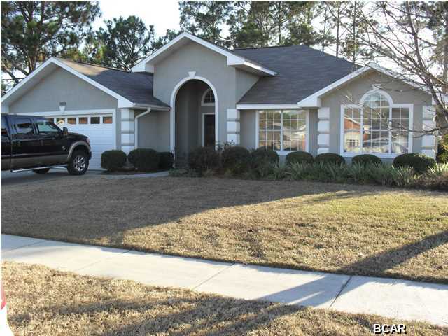 Beautiful move-in ready home in Callaway Point! 3 bedrooms/2 baths with approximately 2000 sq ft. of living space and a 2 car garage. Inside is newly painted and the outside of the home was painted with elastomeric paint. Brand new roof. Also, Saltwater pool with brick pavered patio and enclosed back yard with privacy fence! Home is wired for sound system and outdoor speakers. Sprinkler system with 2 meters; one for home and one for sprinkler system. Piped in gas for your outdoor grill! Lots of crown moulding. Kitchen has granite countertops and stainless steel appliances with a gas stove that will please the chef in you! Breakast room and dining room have plantation shutters! This home also has a Rinnai tankless gas hot water heater. Ceiling fans in all rooms but one guest