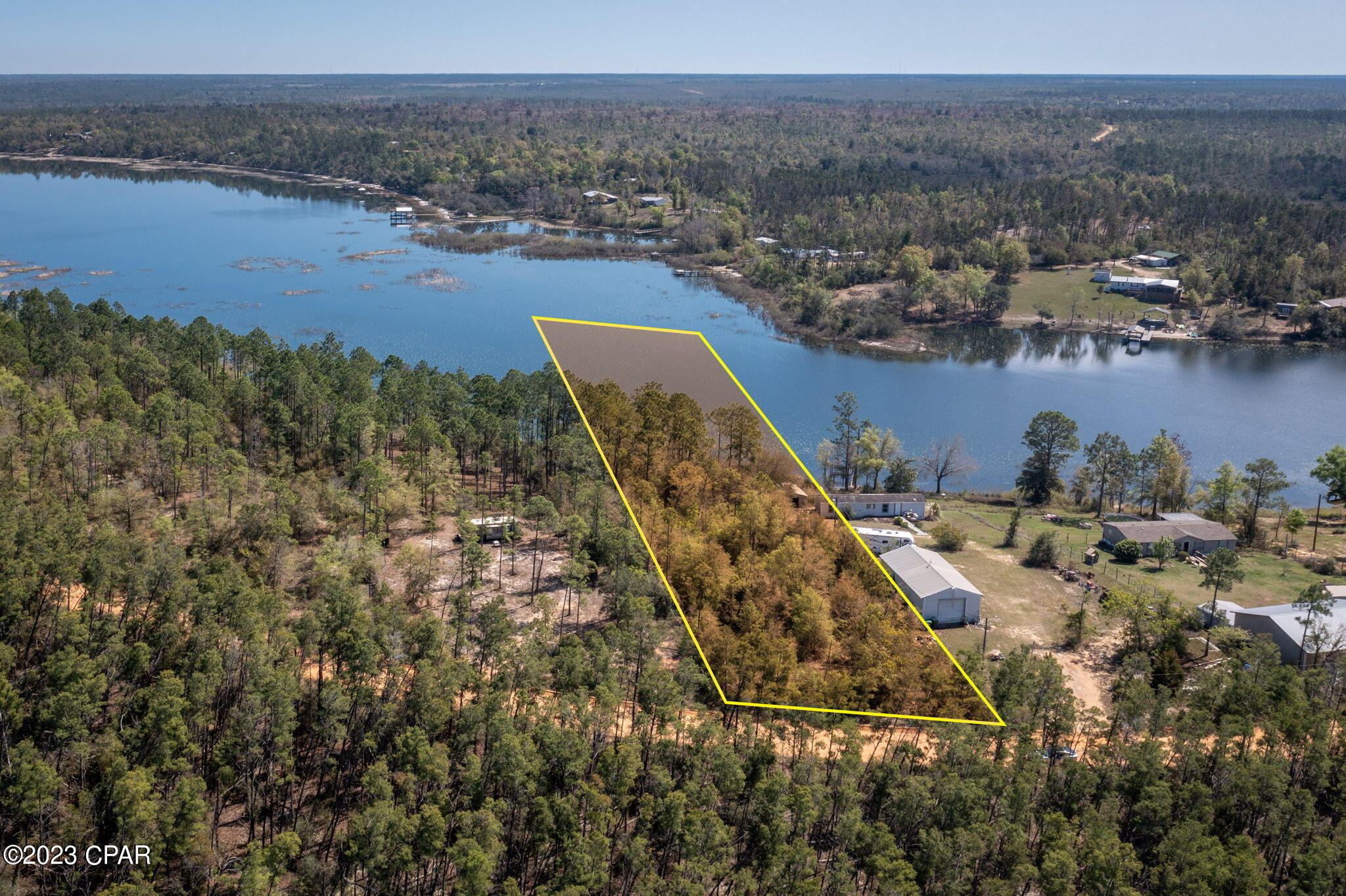 Looking for a slice of paradise?  Look no further!  This 2.30 acre property is waterfront on Porter Pond and located near White Oak Landing Recreation Area.  Approximately 1.1 acres is located upland.  Would be a great place for your dream home or as a getaway.  The possibilities are endless.