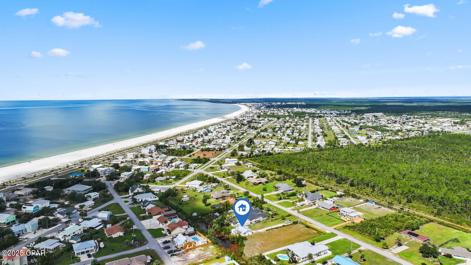 Charming Coastal Getaway Near the Gulf!

This home has had some major improvements. Enjoy peace of mind with a new metal roof (2022) and new A/C and furnace (2022) for year-round comfort. In 2025, the exterior received a fresh new look with new siding and new glass panes in all windows, enhancing both curb appeal and energy efficiency. A new fiberglass front door adds a stylish, welcoming touch that completes the home's refreshed appearance.

Nestled in a golf cart friendly community just minutes from the Gulf of Mexico, this adorable home offers the perfect blend of comfort, convenience, and coastal charm. Whether you're searching for a second home or an ideal vacation rental, this property checks every box.
Enjoy easy access to all that Mexico Beach has to offer, local shops, dining, and pristine white sands, while being perfectly situated near Port St. Joe for even more coastal adventures. With its inviting layout and low-maintenance design, this home is made for relaxed beach living.

Spend your days soaking up the sun, exploring nearby attractions, and cruising to the beach on your golf cart. This is the beach lifestyle you've been dreaming of, ready for you to make it your own!