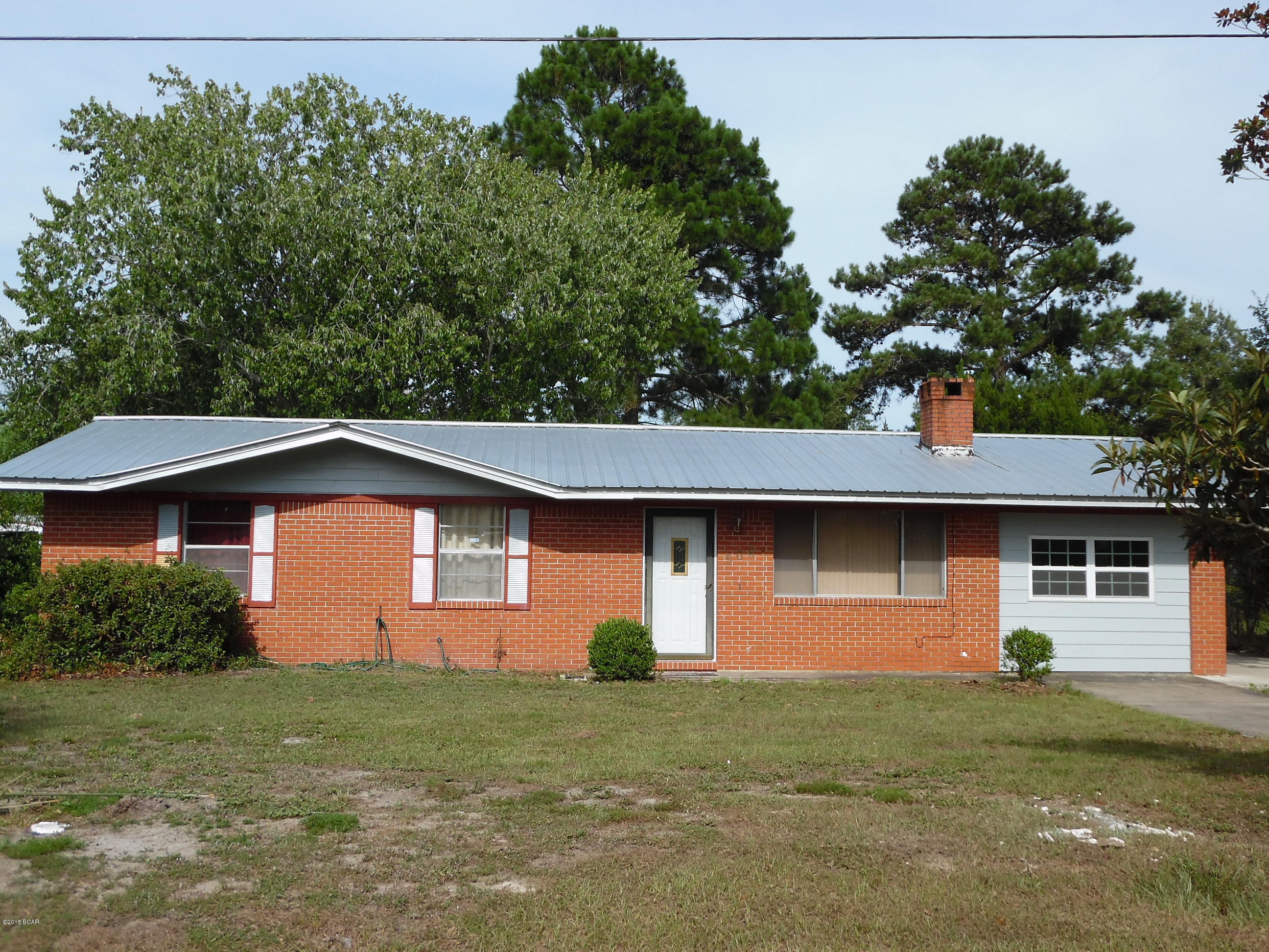 Don't miss this opportunity to own this large, brick home, centrally located to Tyndall, Downtown Panama City, Hospitals and Shopping.  Recently remodeled with all new: AC with Heatpump, Water Heater with Heatpump and Metal Roof. Also, new counters, new flooring, new windows/vanities/lighting and additional insulation in the recently remodeled Den with French Doors.  With 3 bedrooms, 2 baths, plus an additional office that could be used as a 4th bedroom, there is plenty of space inside this home.  Outside, there are 2 storage sheds and a large back yard, with plenty of room for family, friends, or add a pool.